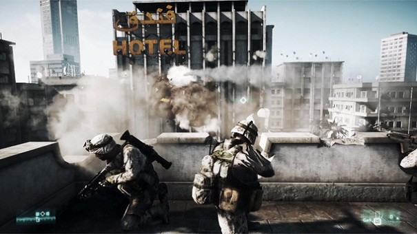 Battlefield 3 destrukcją otoczenia stoi...