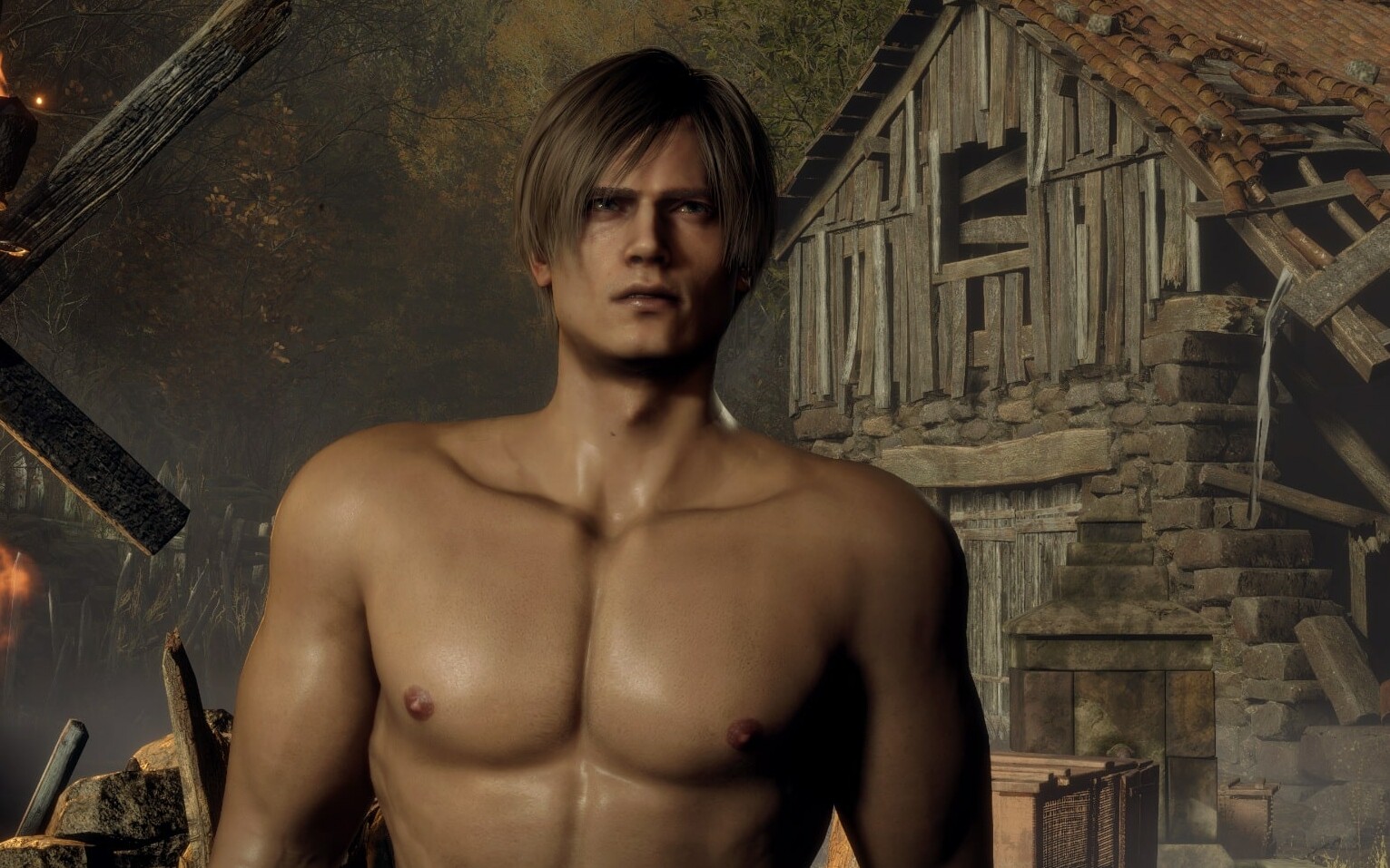 Resident Evil 4 Remake naked mode