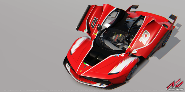 Ferrari FXXK z gry Assetto Corsa zaprezentowane na torze Spa