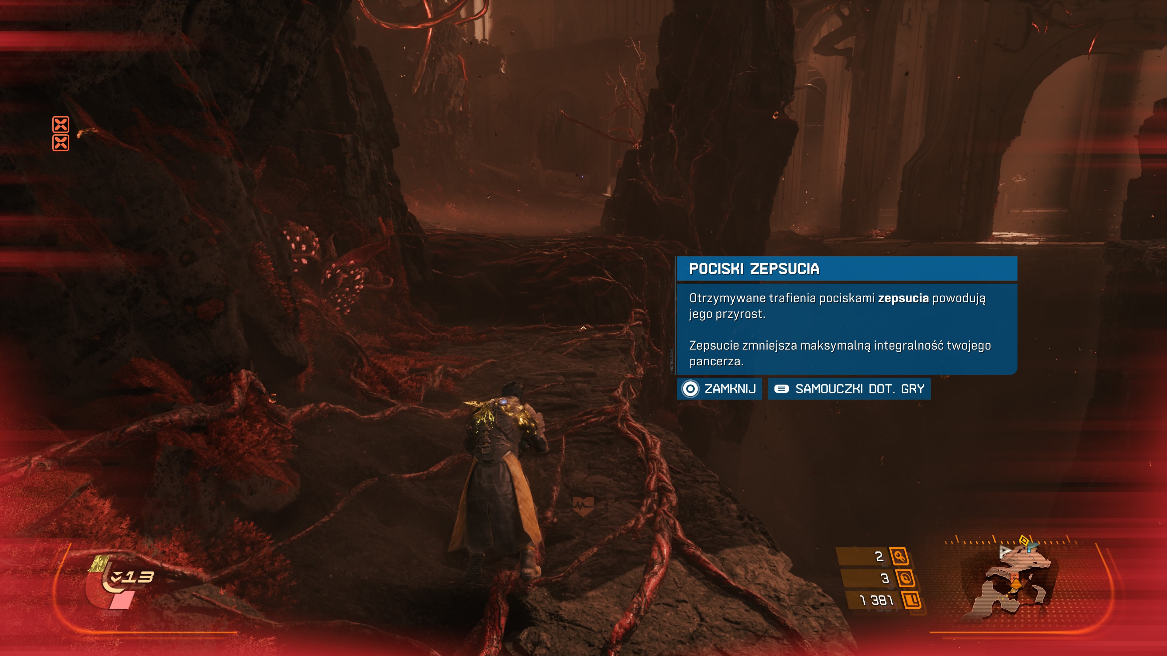 Saros - Pocisk zepsucia, zmniejszona ilość HP, jak odzyskać pełen pasek zdrowia?