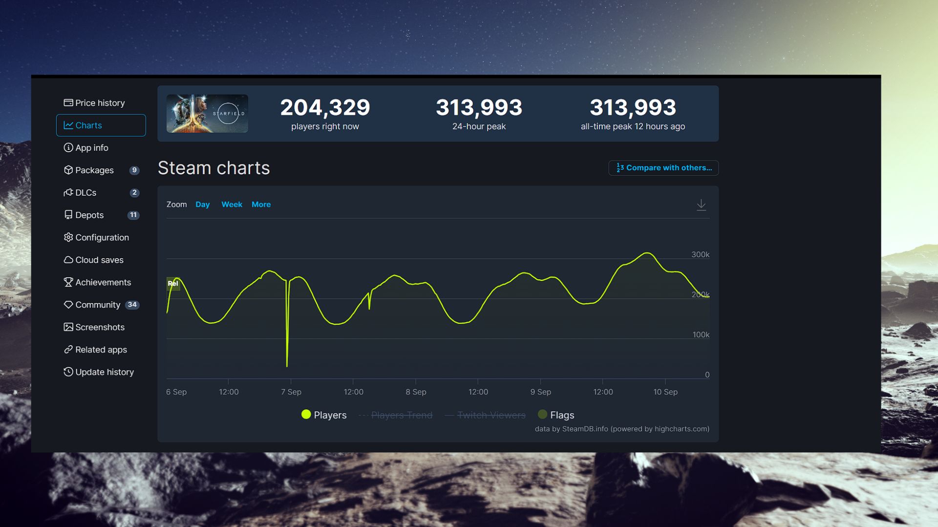 Steam - Starfield