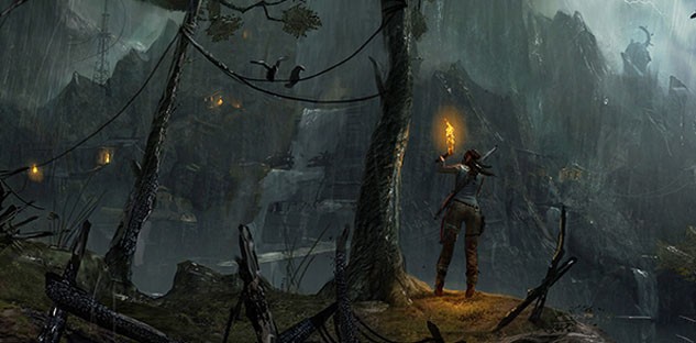 Lara Croft i jej towarzysze w trybie dla wielu graczy