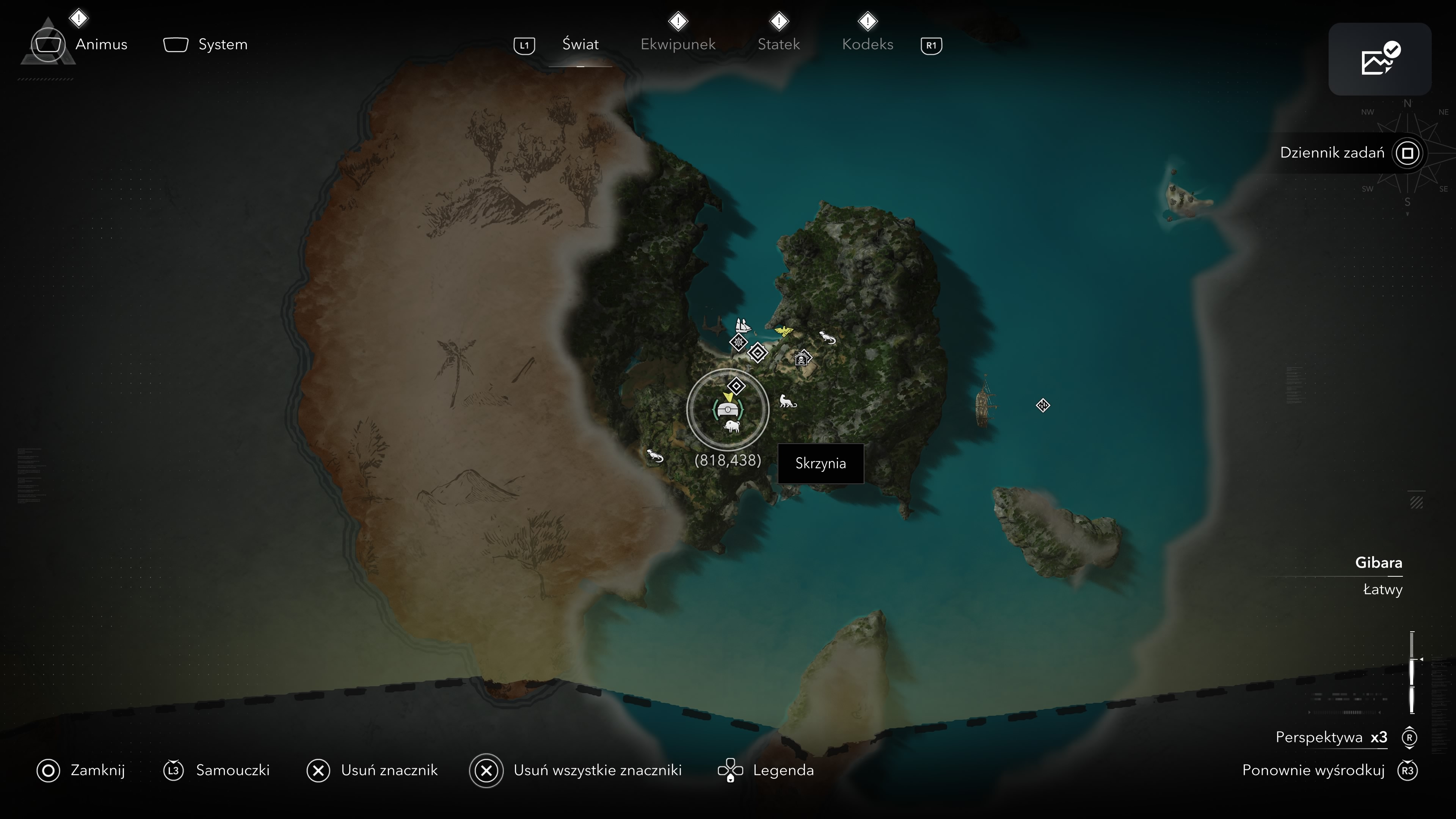 Assassin's Creed Black Flag Resynced - Skrzynie na Wielka Inagua