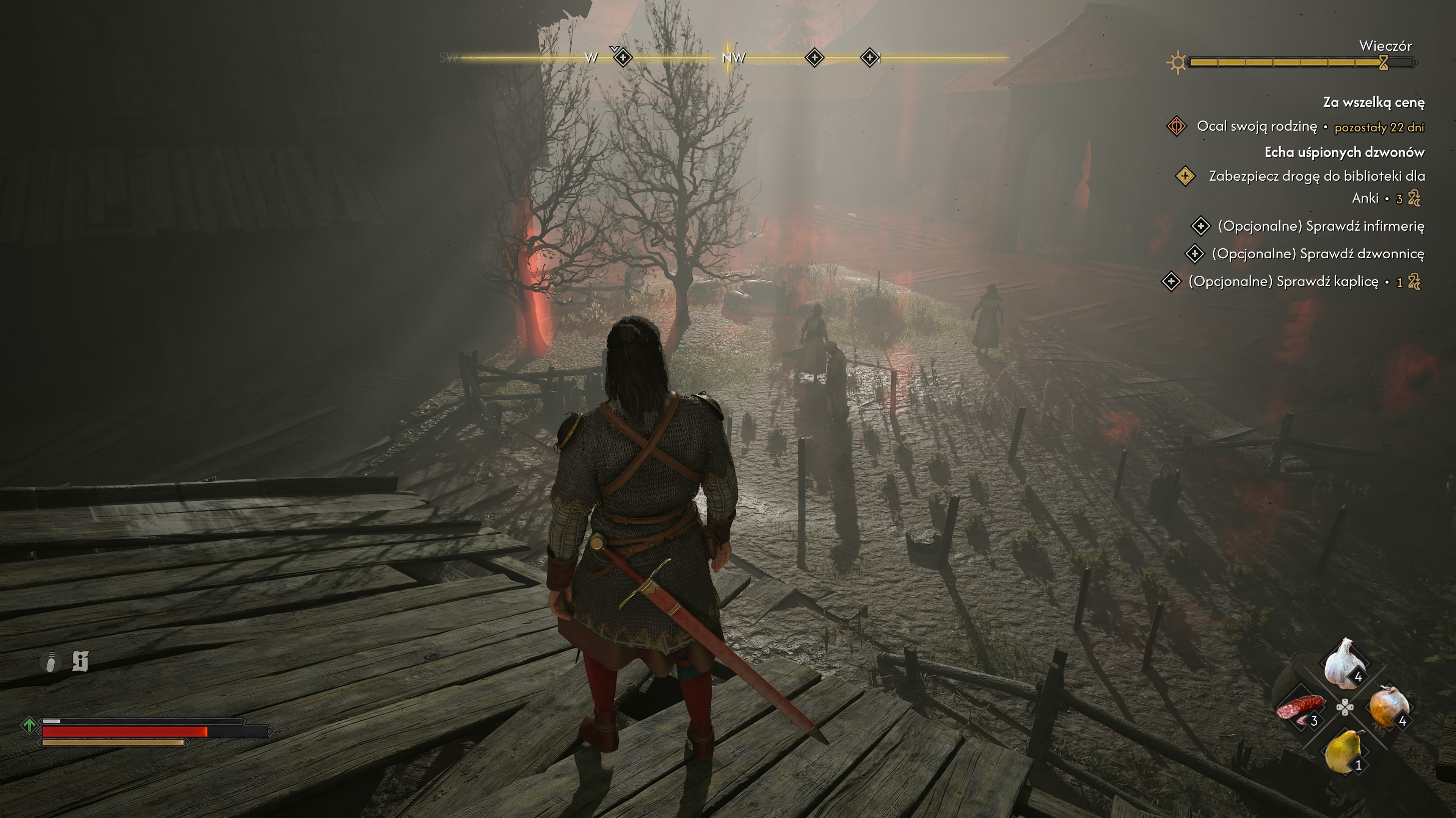 The Blood of Dawnwalker - Echa uśpionych dzwonów: Anca, klasztor, Leonica, biblioteka, kaplica, dzwonnica, infimeria, klucze, katakumby
