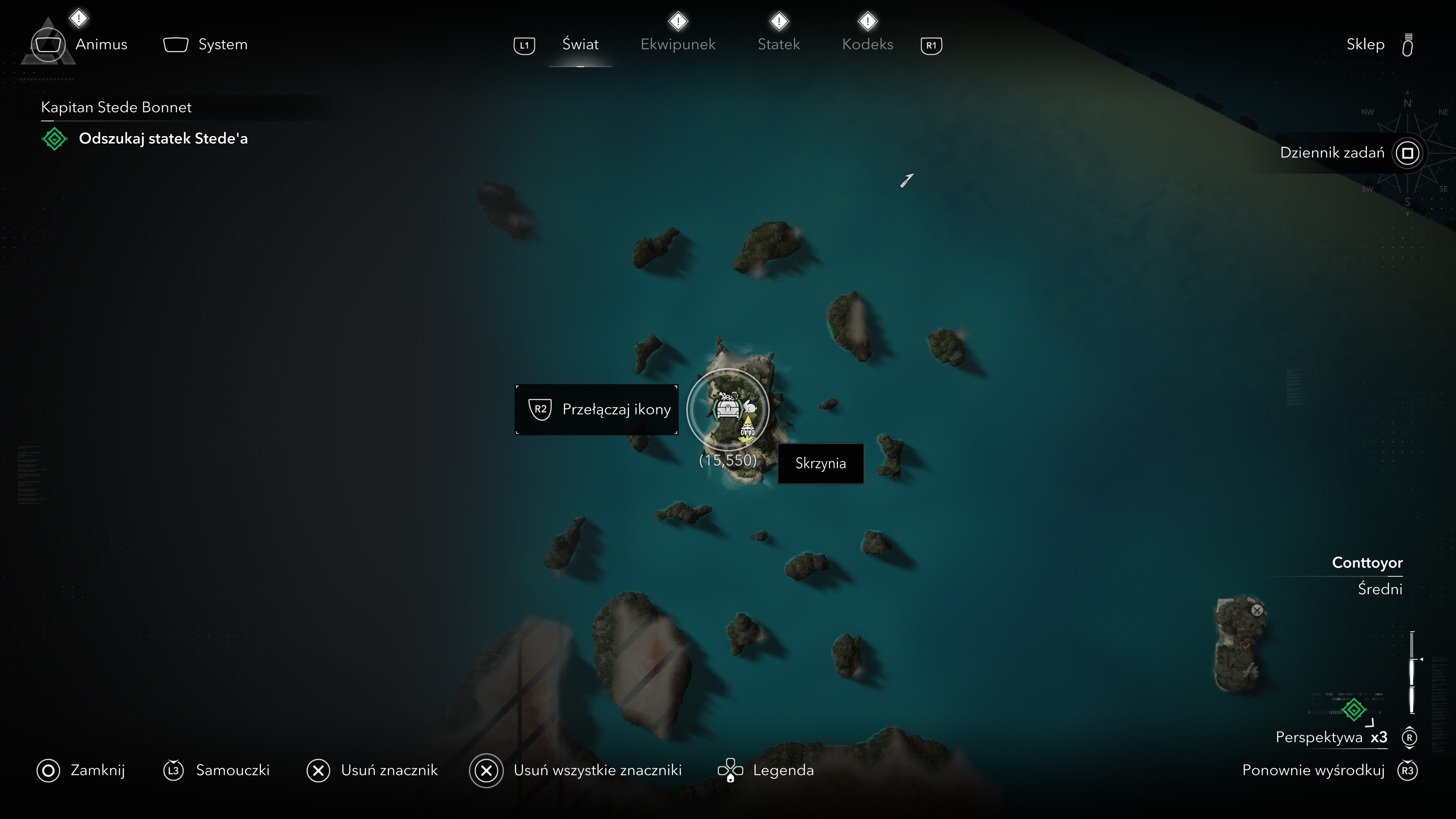 Assassin's Creed Black Flag Resynced - Sekrety na Wyspa Ofiarna
