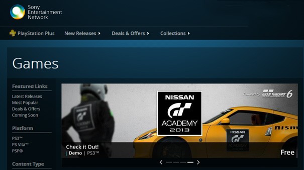 Aplikacja PlayStation Store z aktualizacją do wersji 1.06