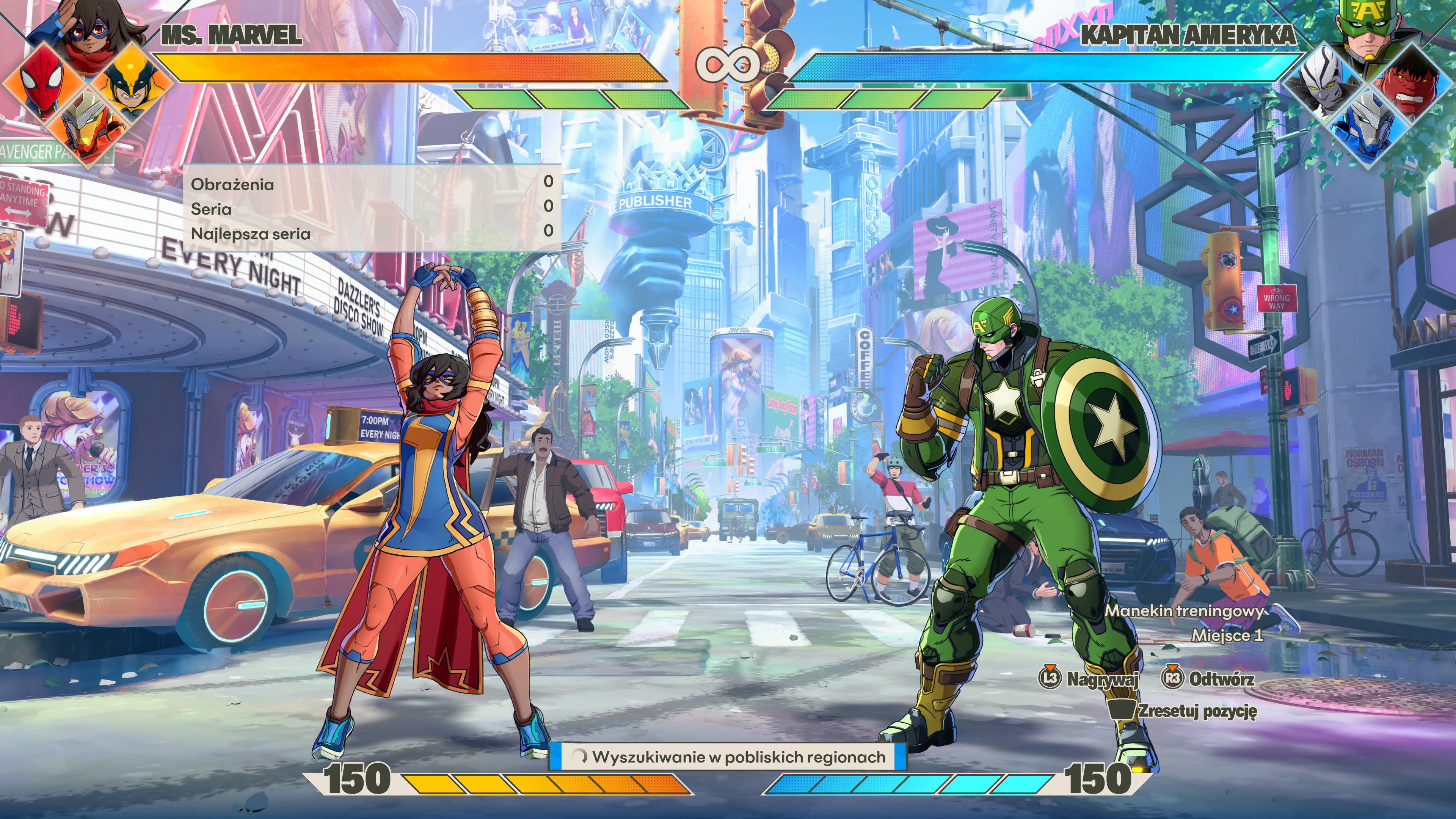 Marvel Tōkon: Fighting Souls - recenzja gry. Ms. Marvel vs Kapitan Ameryka trening