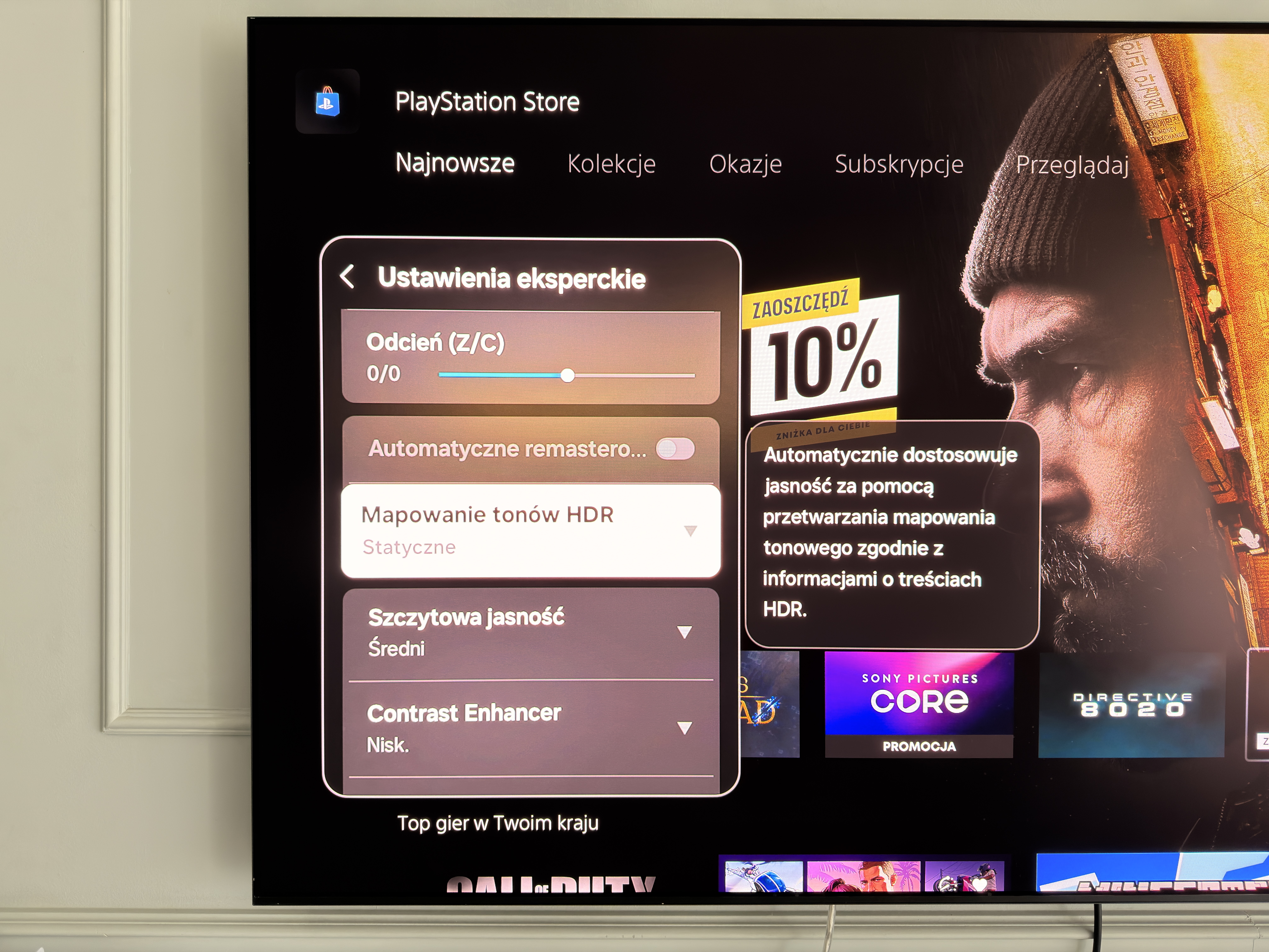 Ustawienia TV Samsung