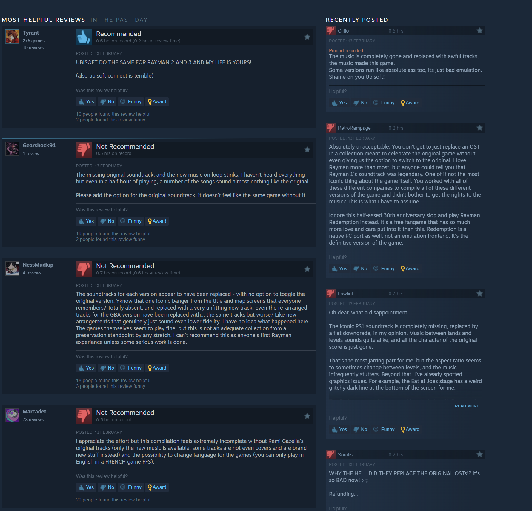 Rayman 30th Anniversary BOMBARDOWANY negatywnymi recenzjami. Gracze atakują twórców za zmianę