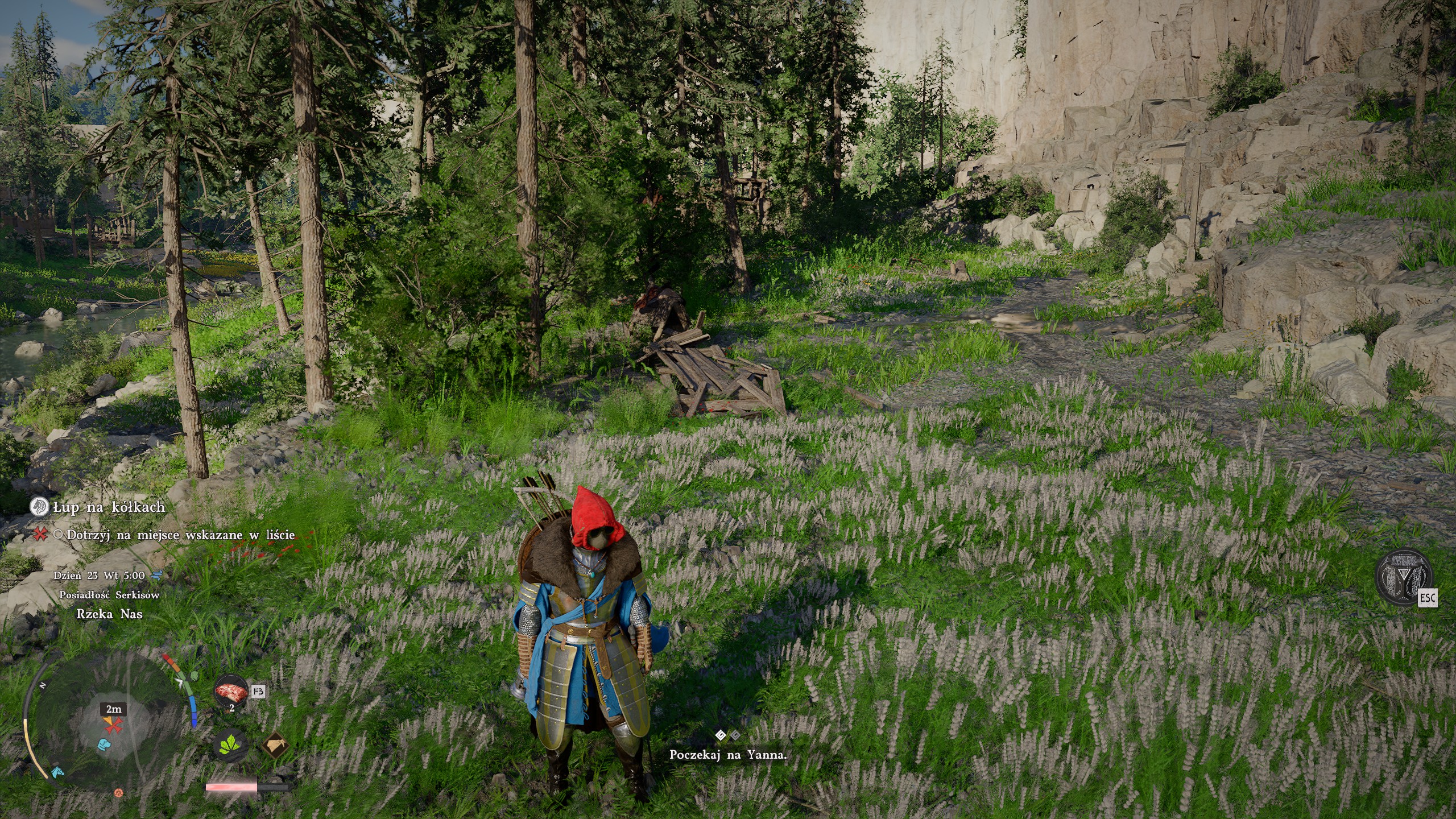 Crimson Desert - List przy świątyni, łup na kółkach: poczekaj na Yanna