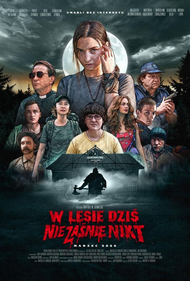 W lesie dziś nie zaśnie nikt na nowej zajawce. Polski slasher otrzymał plakat