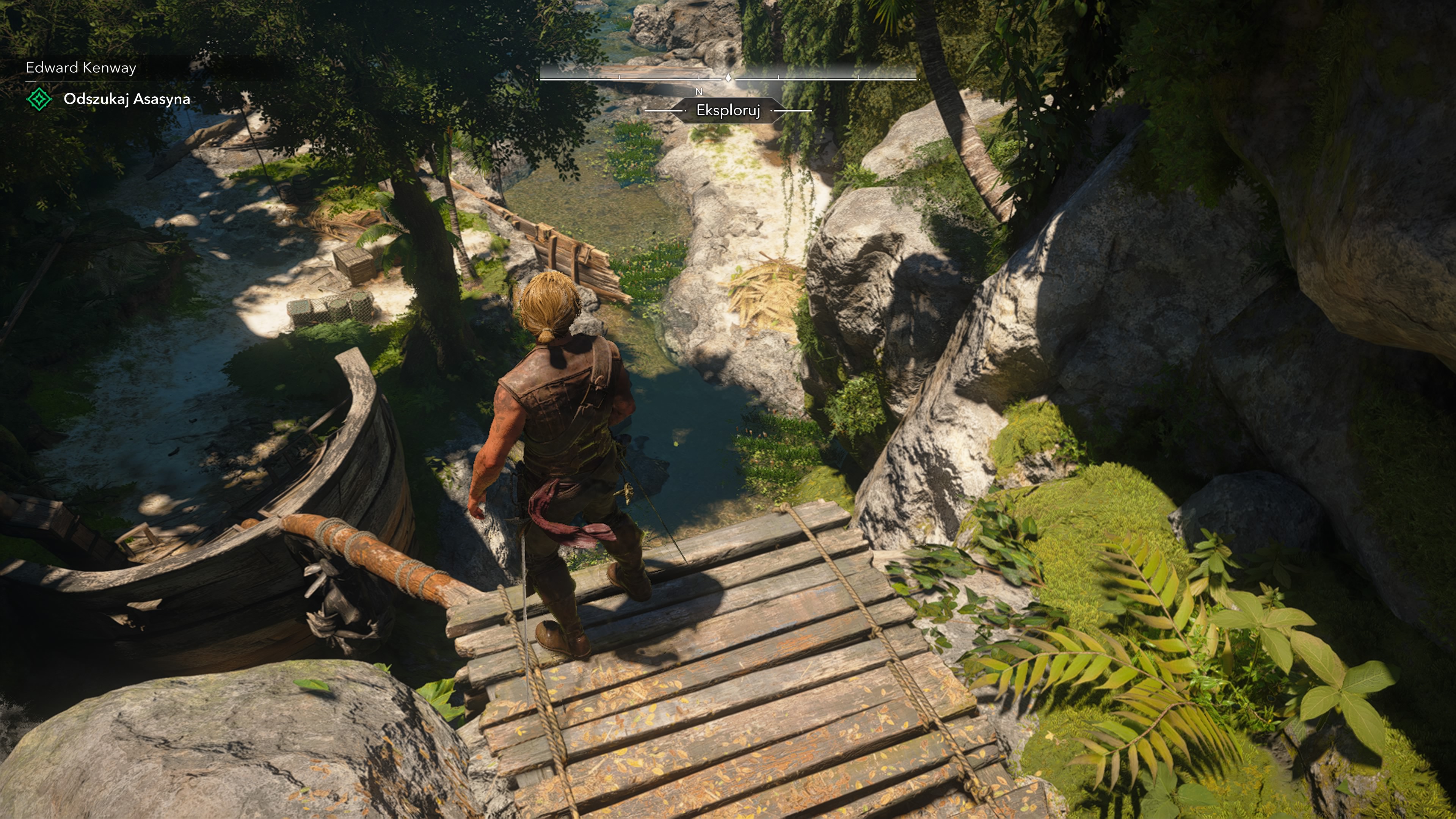Assassin's Creed Black Flag Resynced - Edward Kenway: statek, brzeg, Asasyn Duncan, kupiec Stede