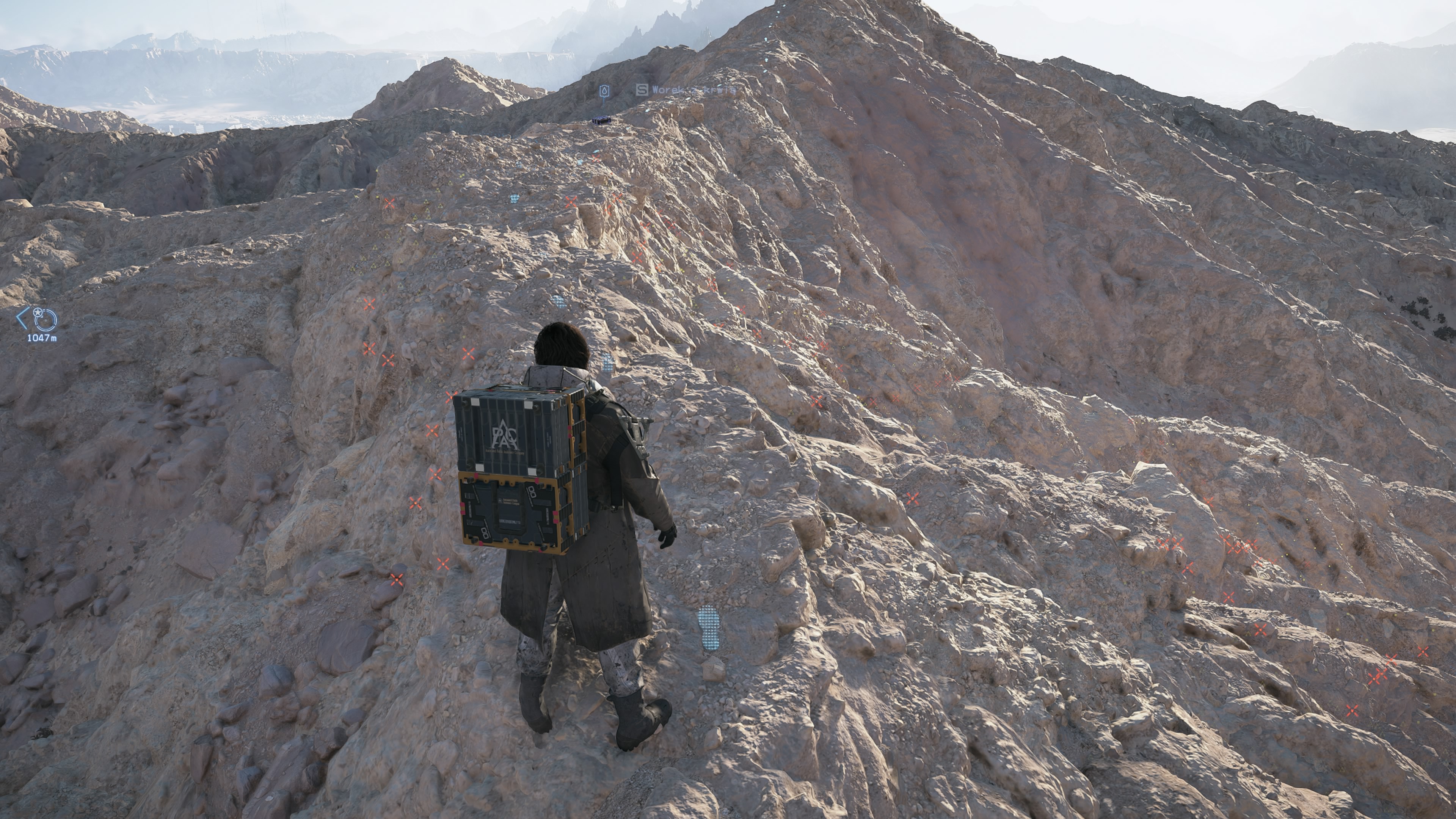 Death Stranding 2 - Skanowanie terenu, poziomy zagrożenia eksploracji, ukształtowanie obiektów