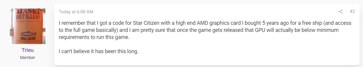 Star Citizen było dodawane do kart debiutujących 5 lat temu. Gracze nie wiedzą, czy uruchomią na GPU grę
