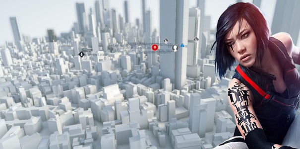 Co za kolos! - Mirror&#039;s Edge Catalyst przedstawia olbrzymią interaktywną mapę 3D miasta Glass
