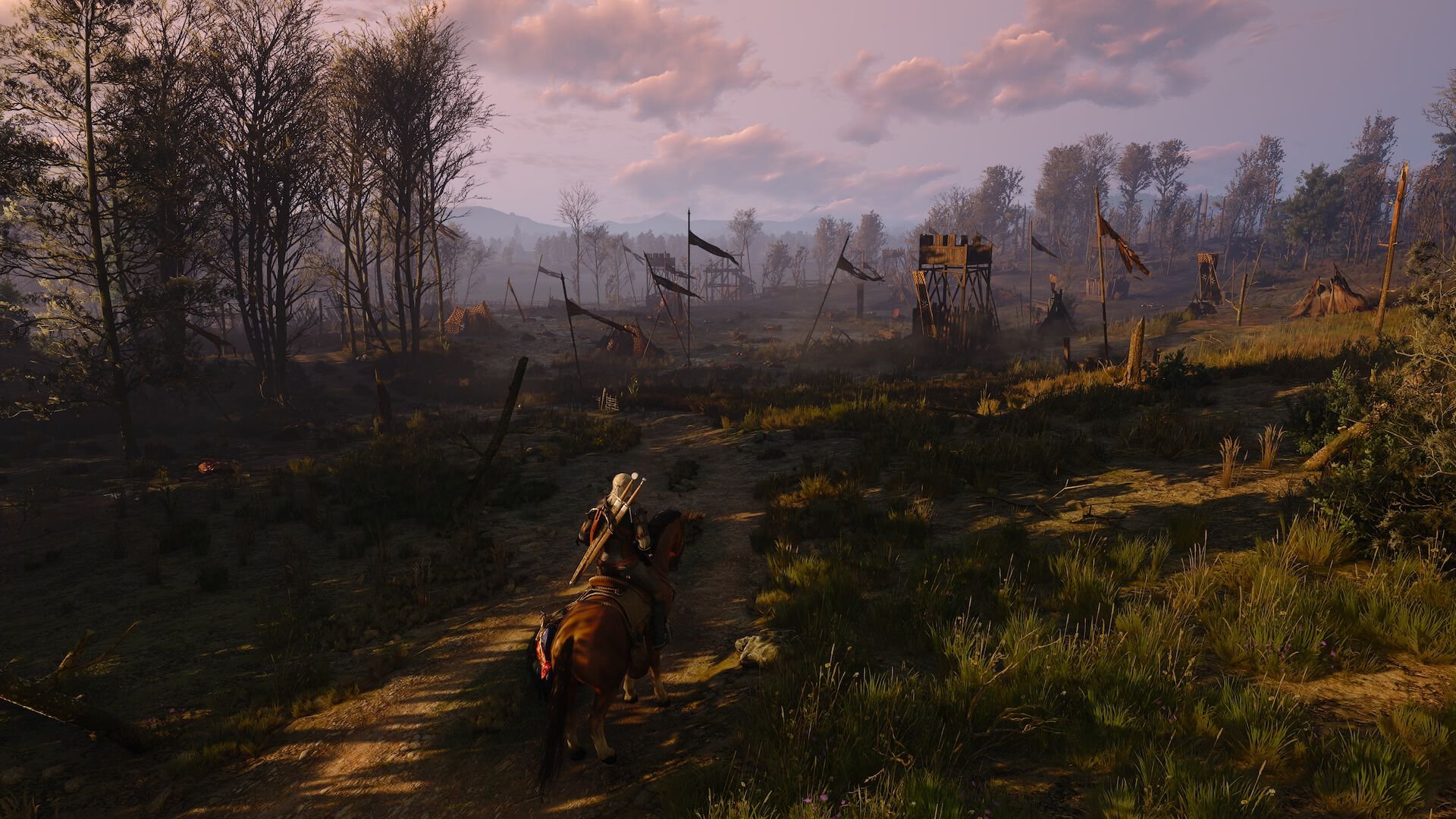 Wiedźmin 3: Dziki Gon Remastered Geralt jedzie na Płotce
