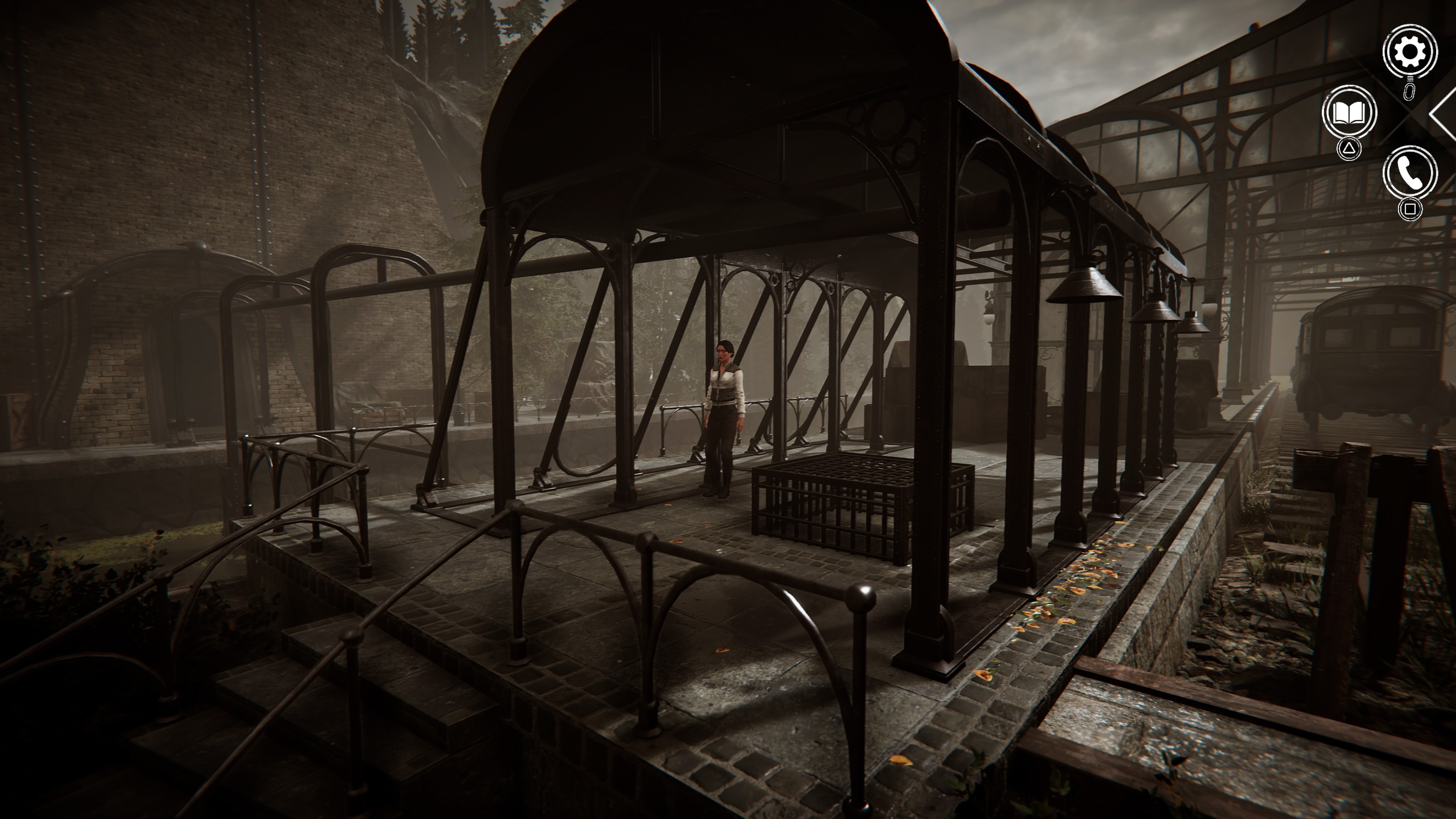 Syberia Remastered - Fabryka Voralbergów: montażownia, konduktor Oskar, peron, pociąg, bilet, przygoda czeka