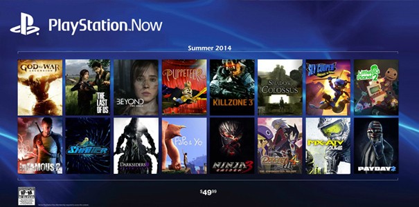 Oto jak prezentuje się interfejs PlayStation Now na PlayStation 4