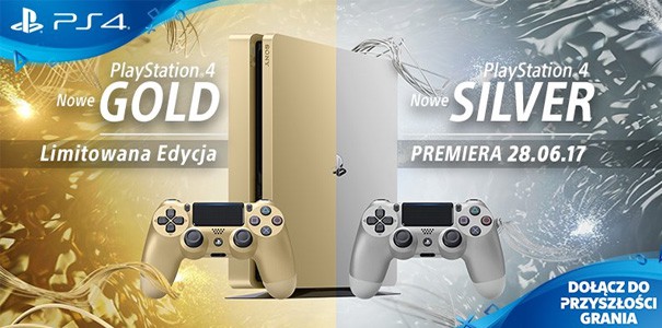 PlayStation 4 Slim w złotej i srebrnej edycji w tym miesiącu. Sony zapowiada promocje