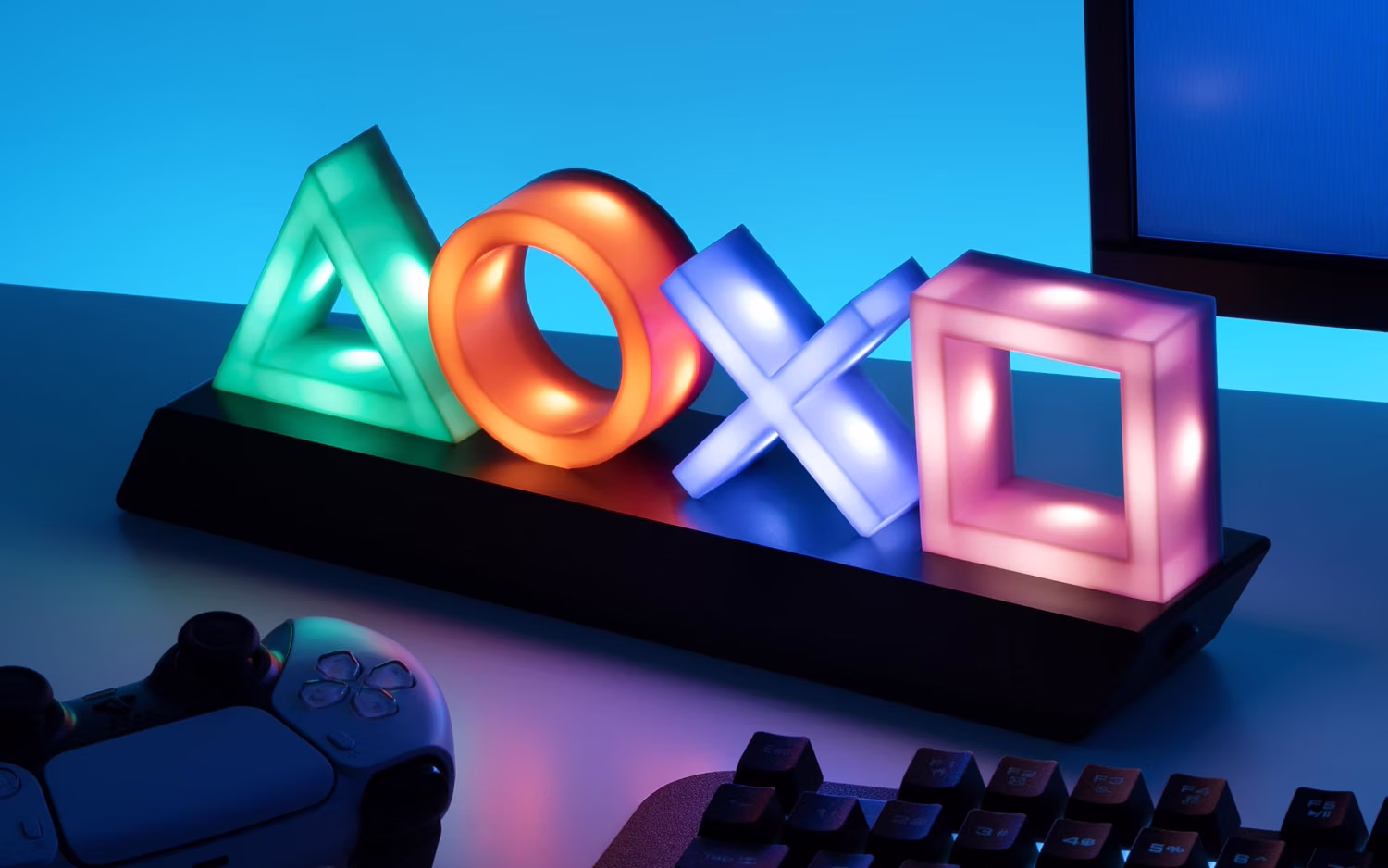 Lampa dekoracyjna PlayStation - kolorowa - za 59 zł + darmowa dostawa