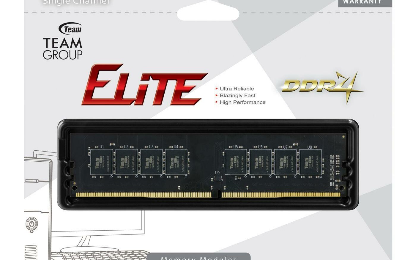 Pamięć RAM Team Group Elite DDR4 16GB 2666 CL19