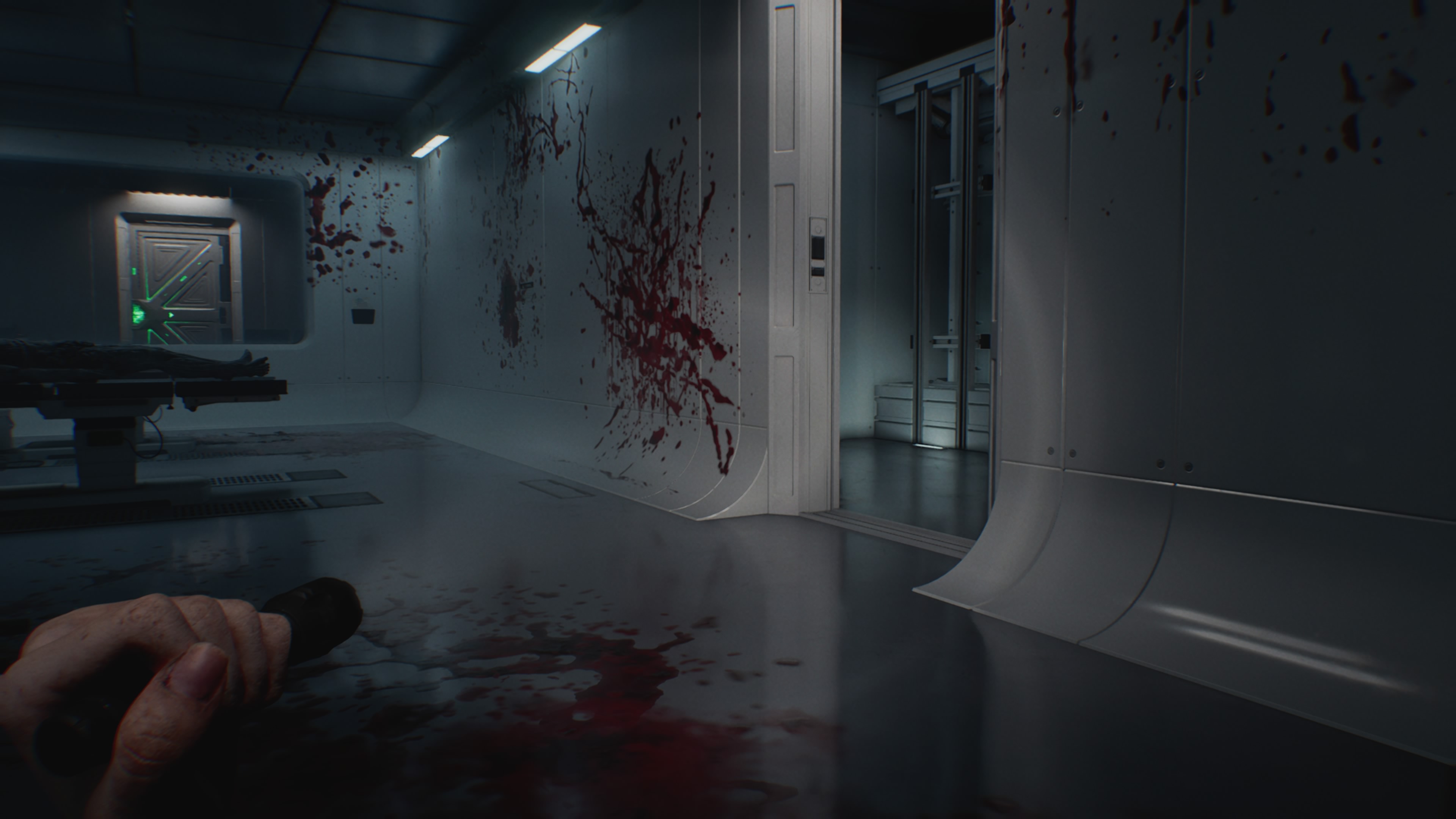 Resident Evil Requiem - Grace: dolne poziomy ARK, dźwig, Licker, Lizacz, karta magnetyczna, westybul, sfery