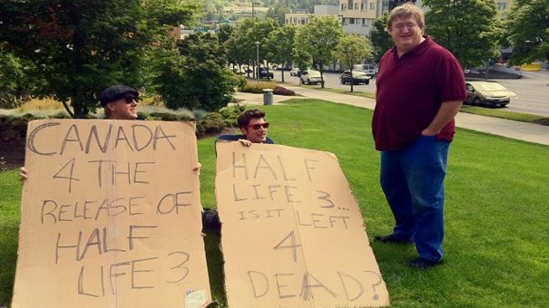 &quot;Protesty&quot; pod siedzibą Valve, fani chcą Half-Life 3 [foto]
