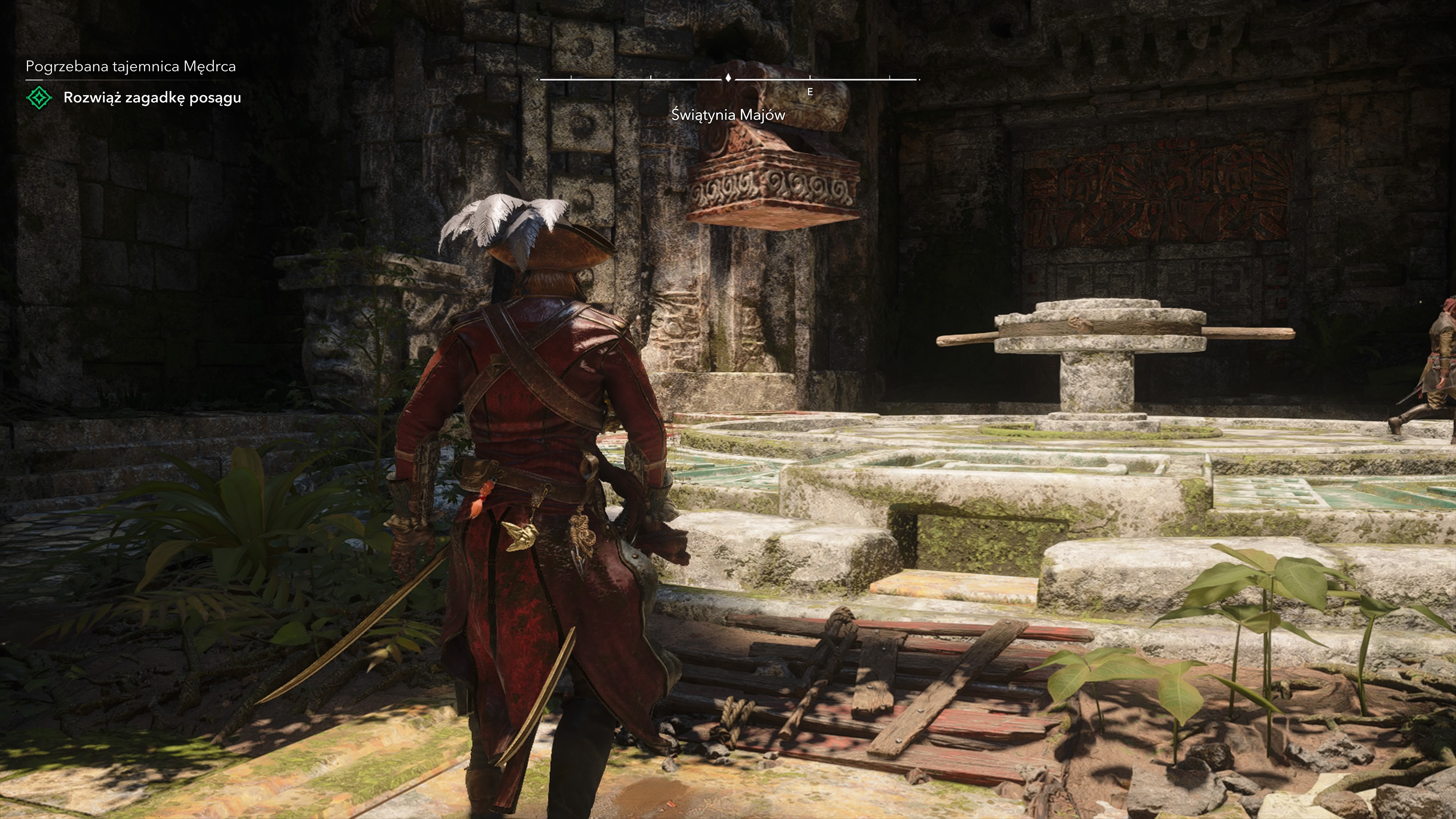 Assassin's Creed Black Flag Resynced - Pogrzebana tajemnica Mędrca: świątynia Majów, głazy, dźwignia