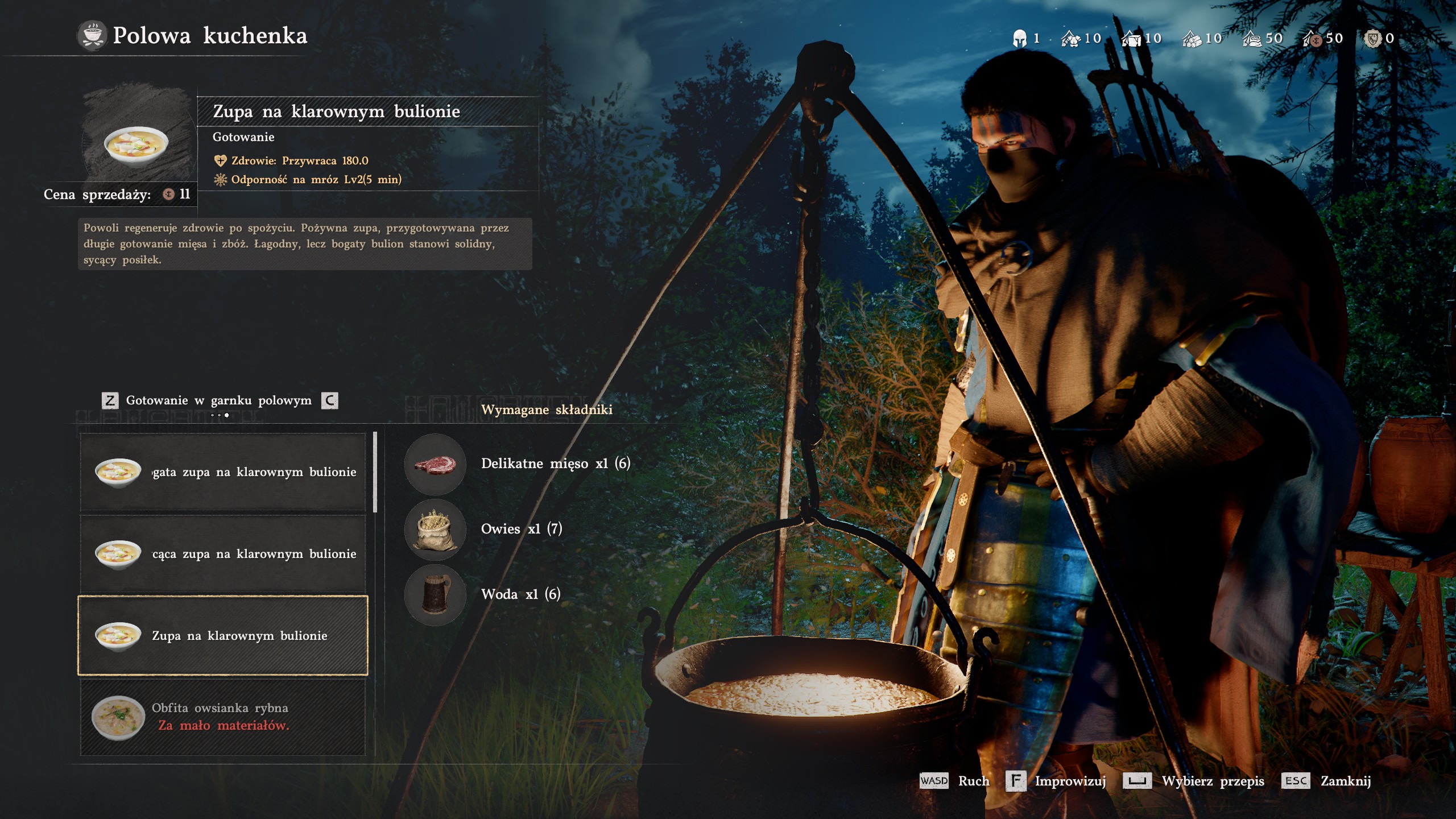 Crimson Desert - Nowy początek: kamień, wóz, paliki, młotek, worki, chorągiew, klarowna zupa
