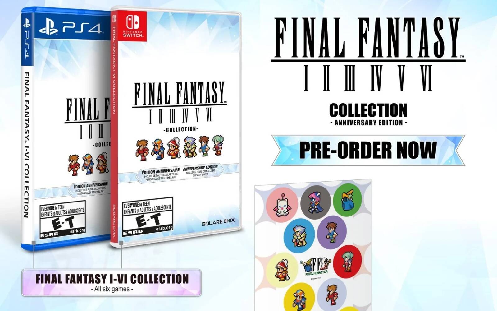 Świetna cena za Final Fantasy I-VI Anniversary Edition na PS4/PS5/Nintendo Switch - za 181 zł (rabat 120 zł)