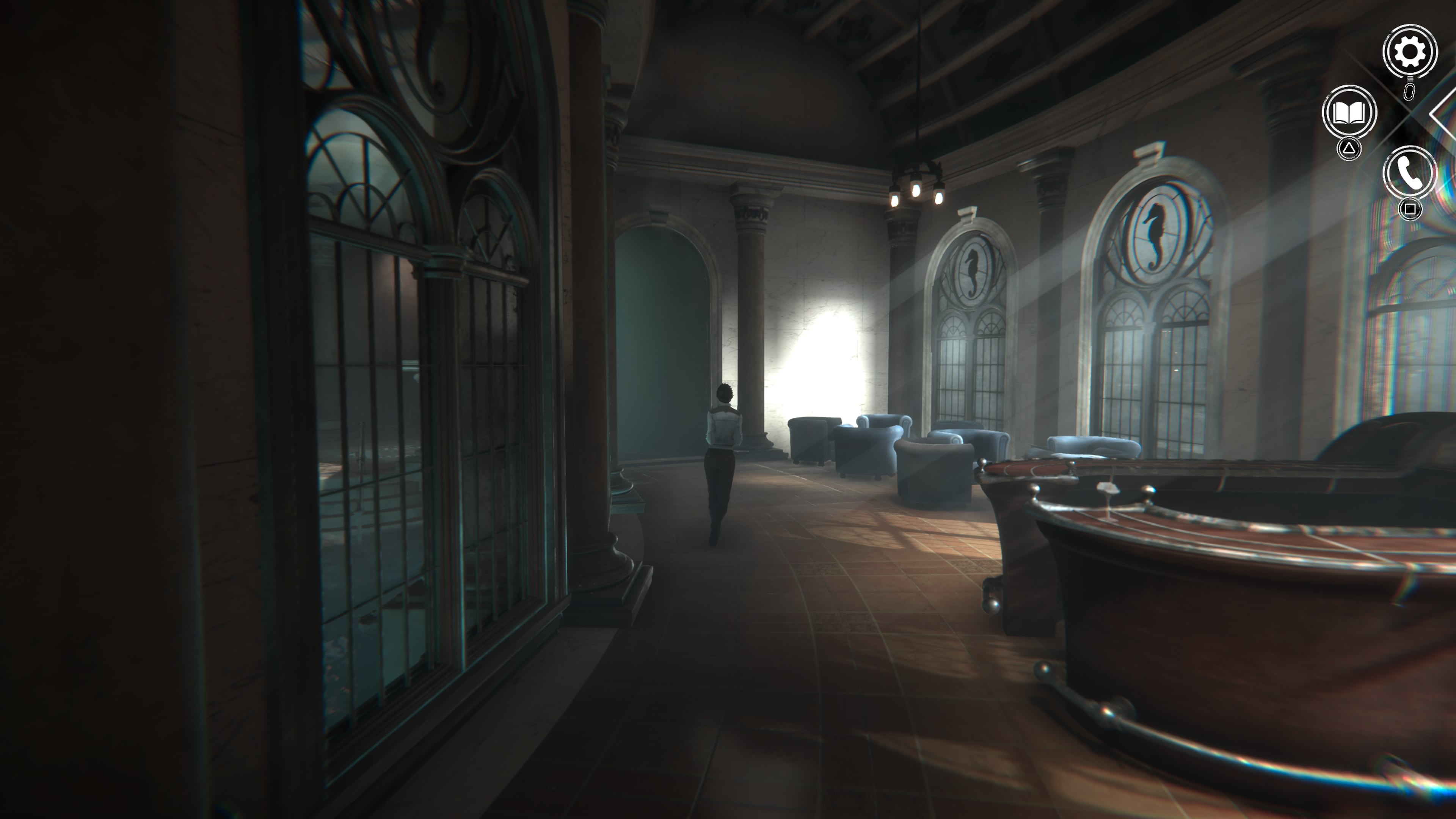 Syberia Remastered - Aralbad: zapomniane źródła, hotel, Feliks, klawiatura, spa, James, Helena, molo, drink