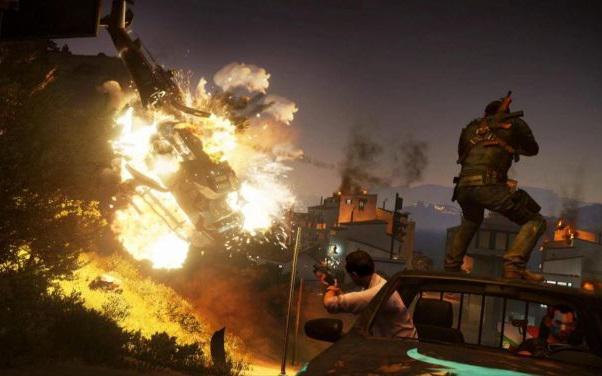 Rico nie odpuszcza i demoluje kolejne miejscówki - gameplay z Just Cause 3