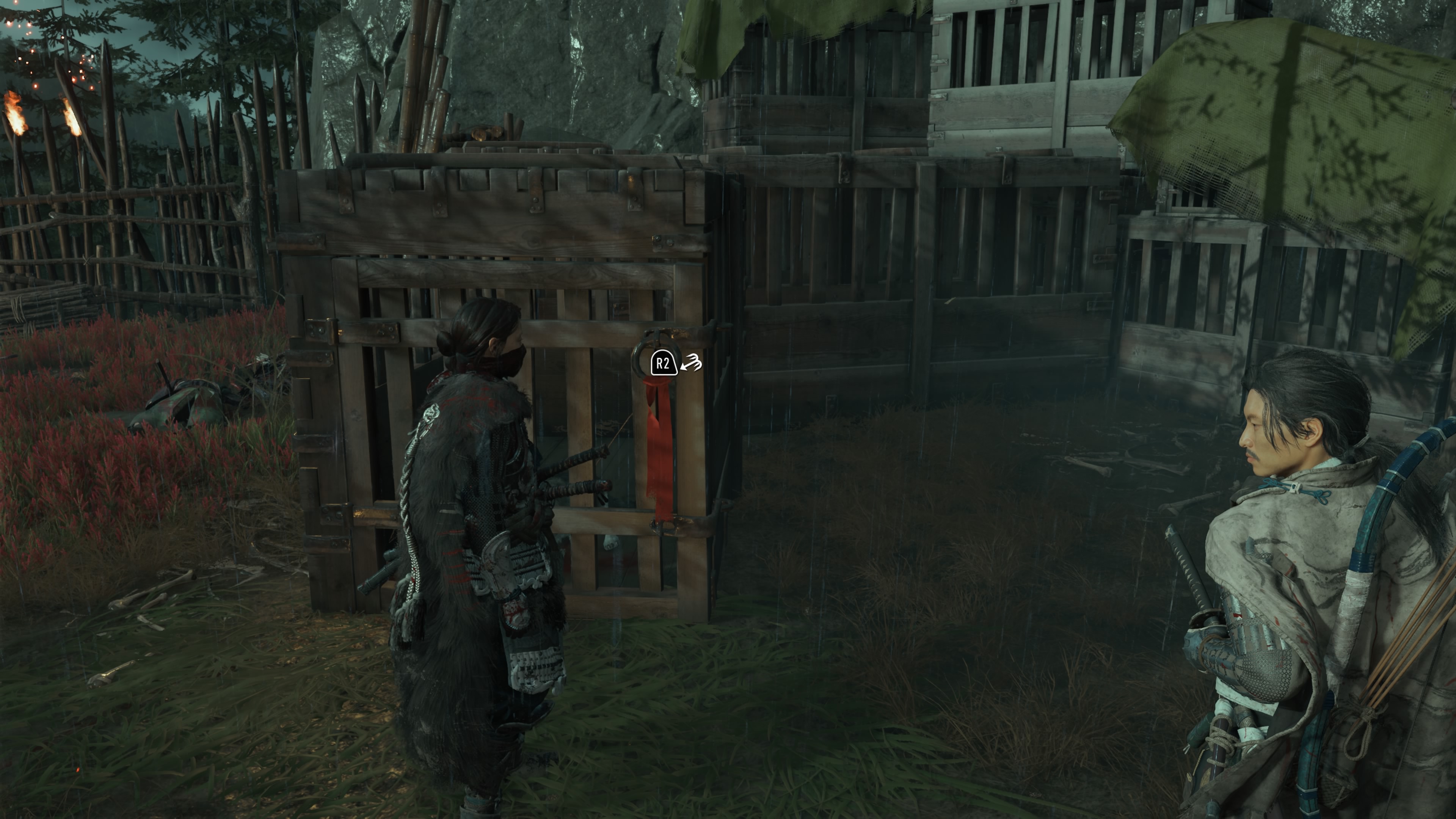 Ghost of Yotei Echoes of Sekigahara - Sowita nagroda: start DLC, Nagato, Pogórze Ashoro, Żmije