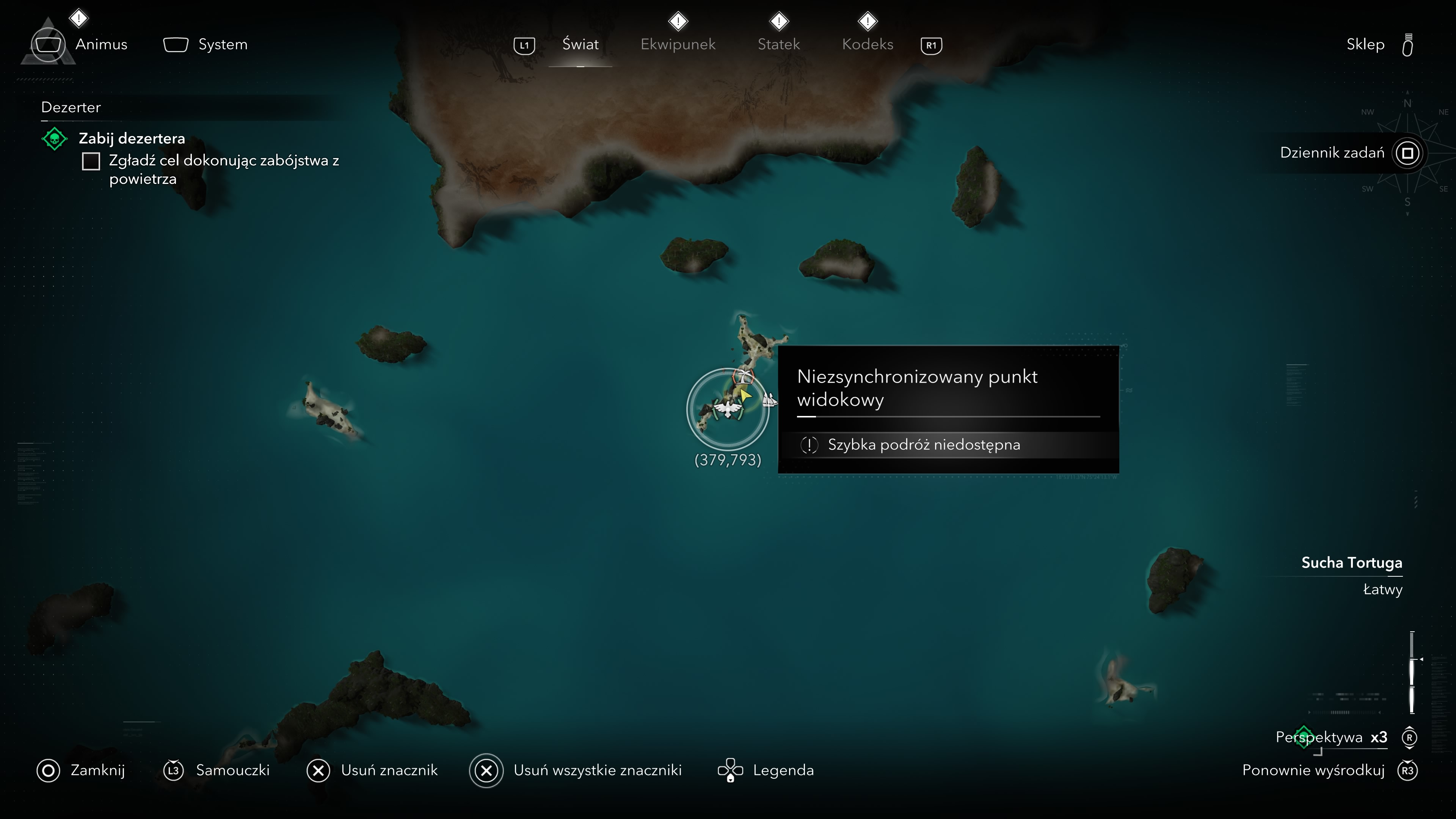 Assassin's Creed Black Flag Resynced - Wieże synchronizacyjne, punkty widokowe na Floryda