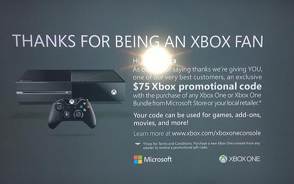 Microsoft zachęca do zakupu Xbox One rozdając 75 dolarów