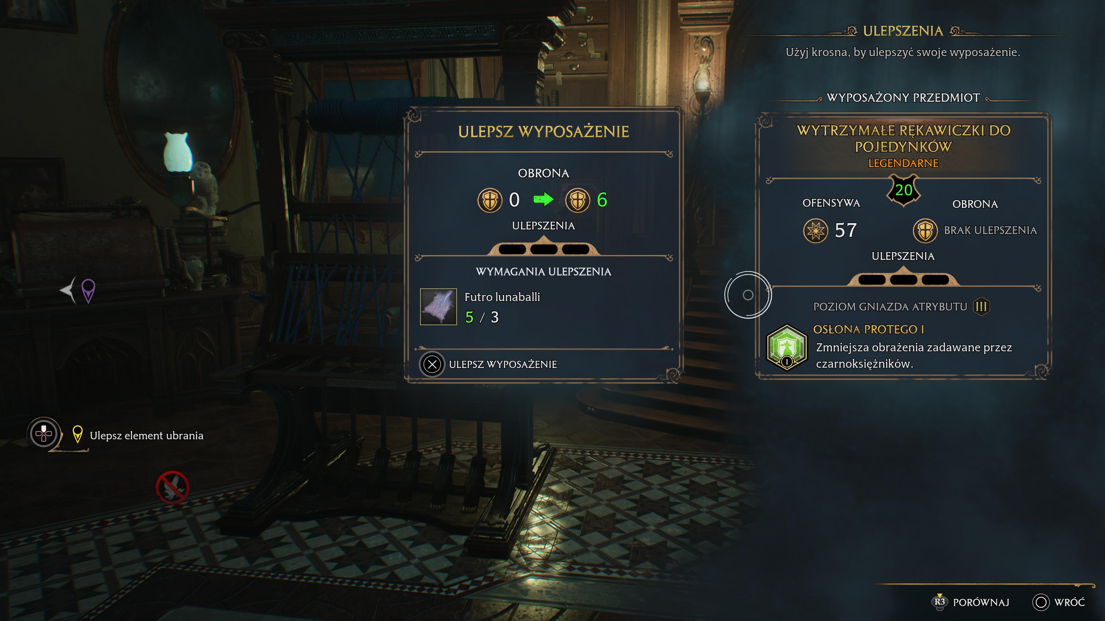Hogwarts Legacy - Ulepszanie przedmiotów: atrybuty, druga wartość obrony i ofensywy, jak zwiększyć?