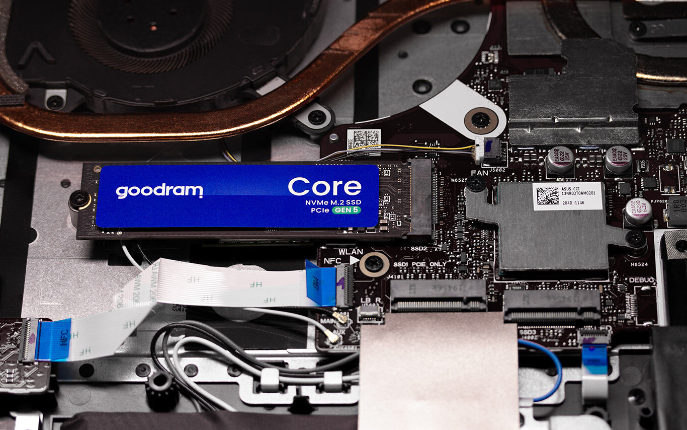 Szybki dysk GOODRAM Core 2 TB z PCIe 5.0 x4 NVMe do 10 300 MB/s - za rekordowe 659 zł