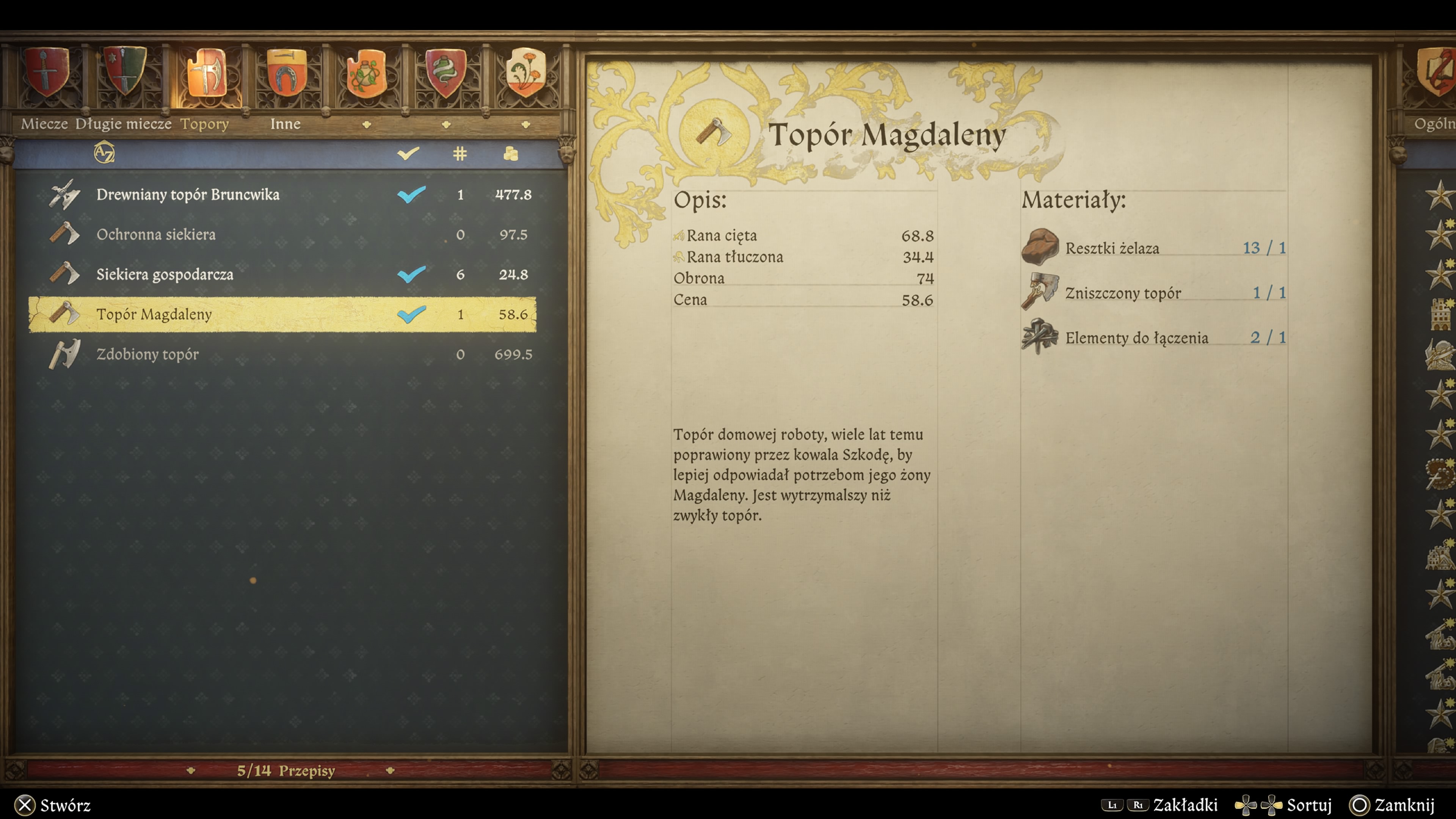 Kingdom Come Deliverance 2 - Topór Magdaleny: naprawa narzędzia