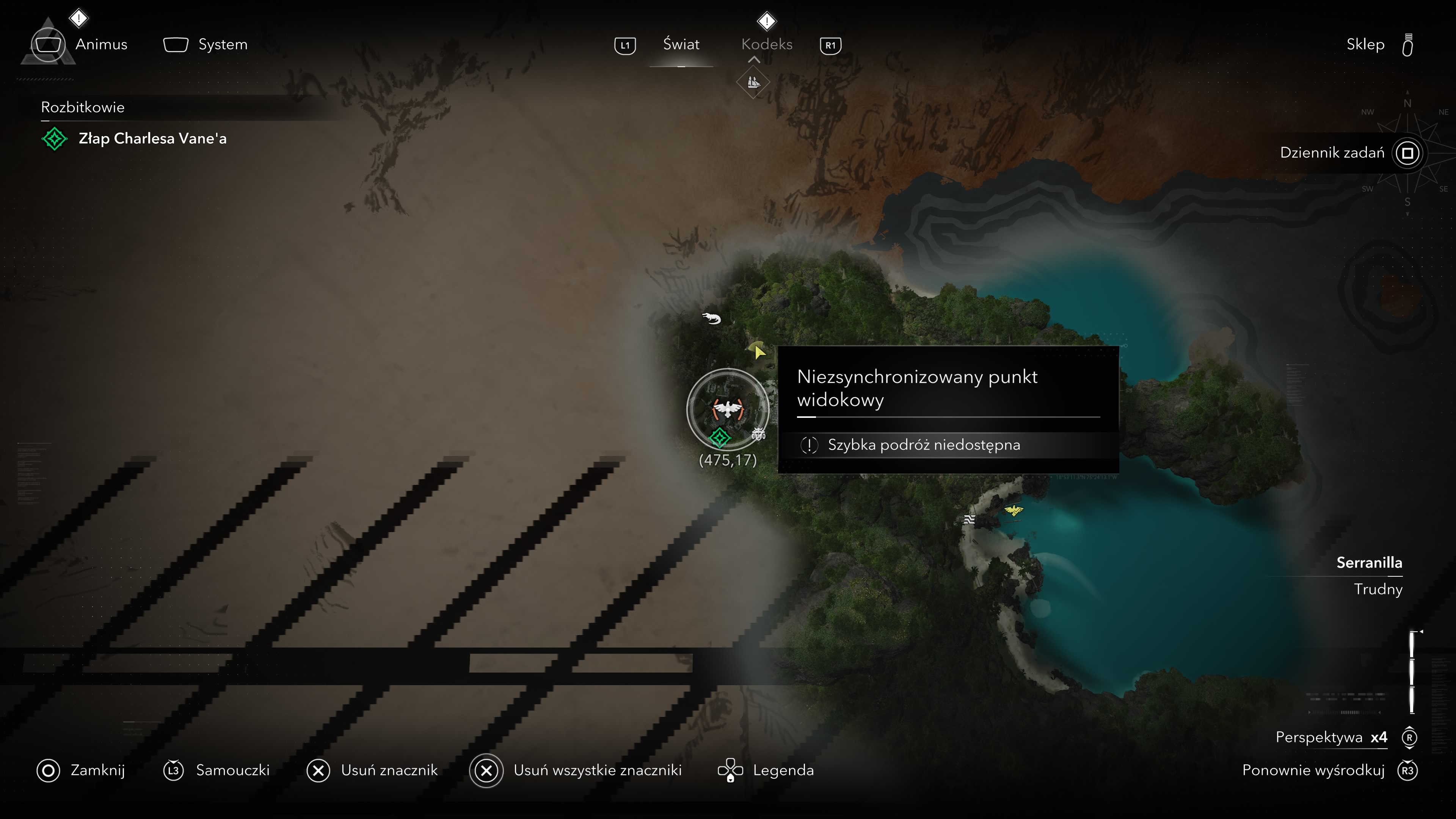 Assassin's Creed Black Flag Resynced - Wieże synchronizacyjne, punkty widokowe na Isla Providencia