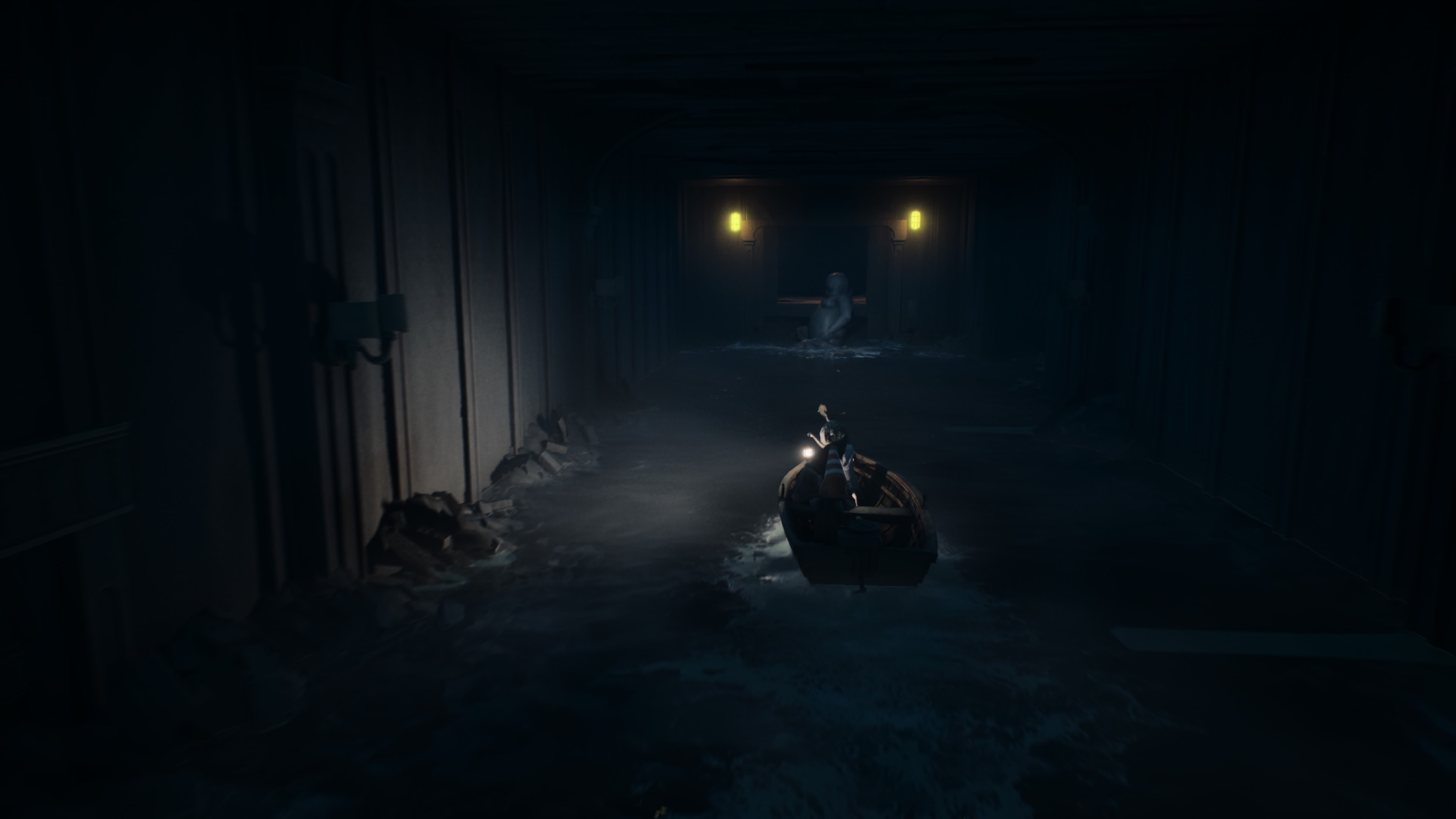 Reanimal - Akt 1: Powodzianie, opis przejścia, znajdźki: mur, jezioro, harpun, hotel, armata, świnie