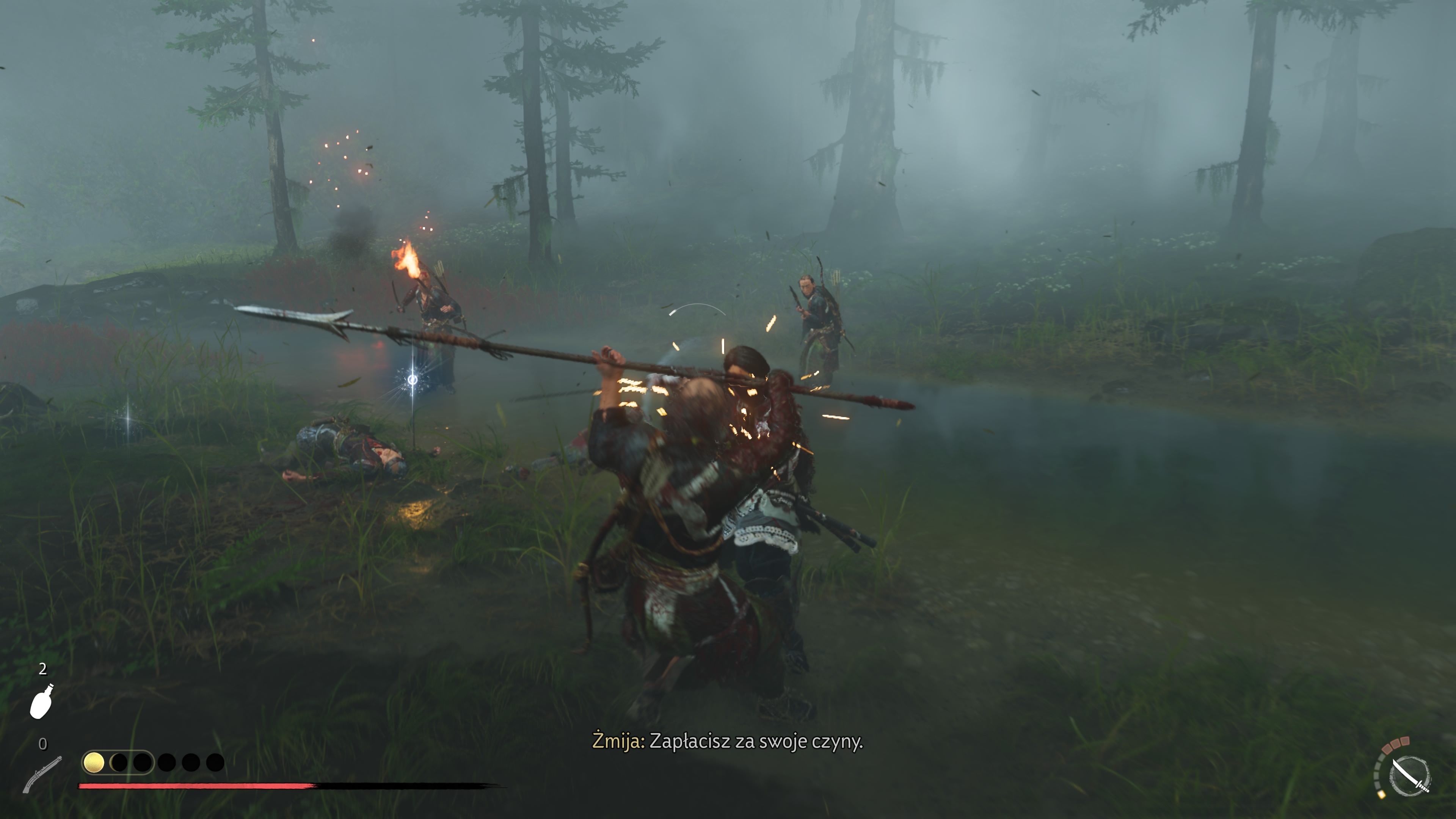 Ghost of Yotei Echoes of Sekigahara - Sowita nagroda: start DLC, Nagato, Pogórze Ashoro, Żmije