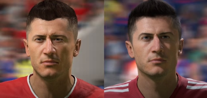 FIFA 22 vs. FIFA 21. Porównanie ukazuje spore różnice w twarzach piłkarzy i animacjach
