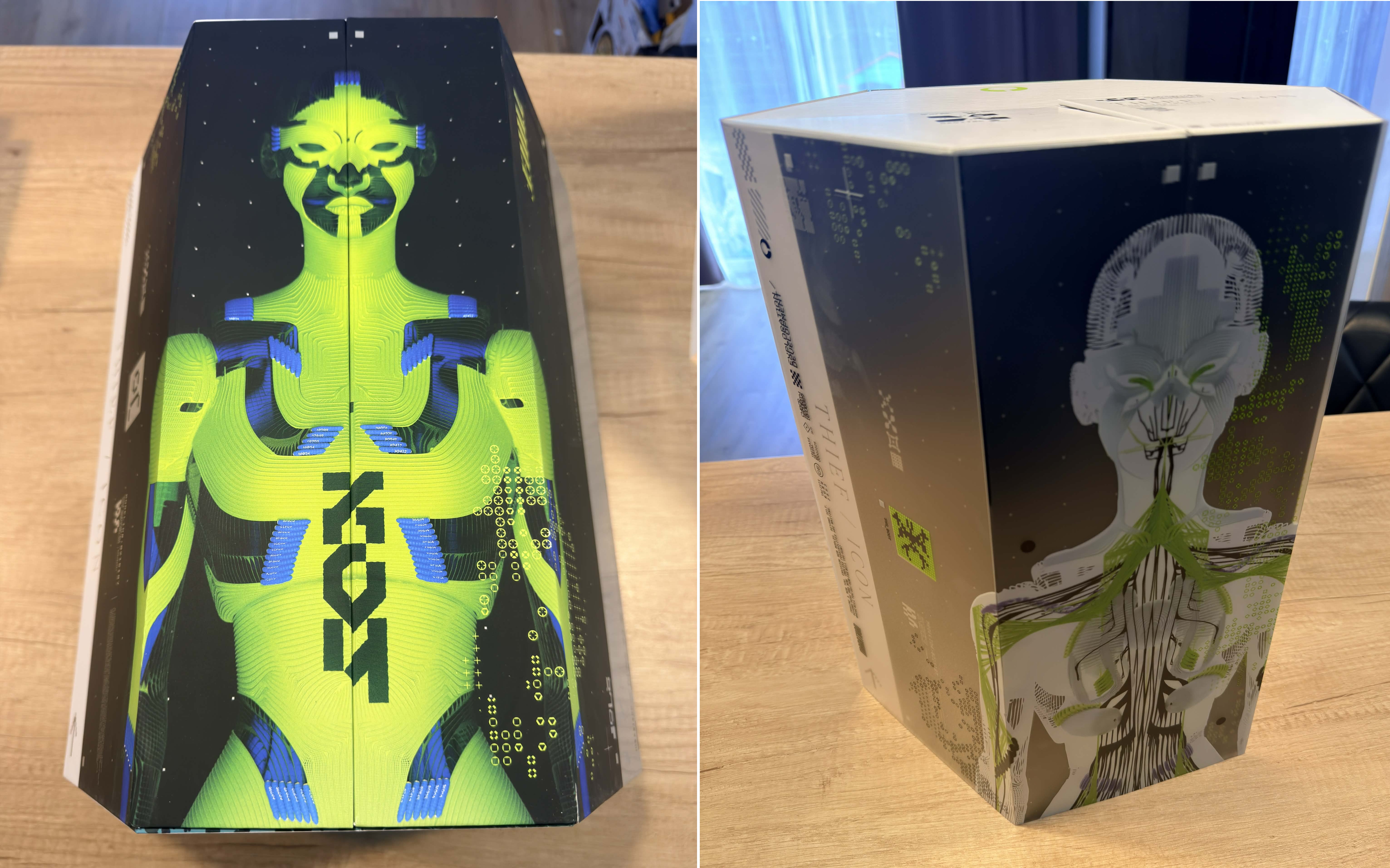 Sześciokątne pudełko z plakatem 3D