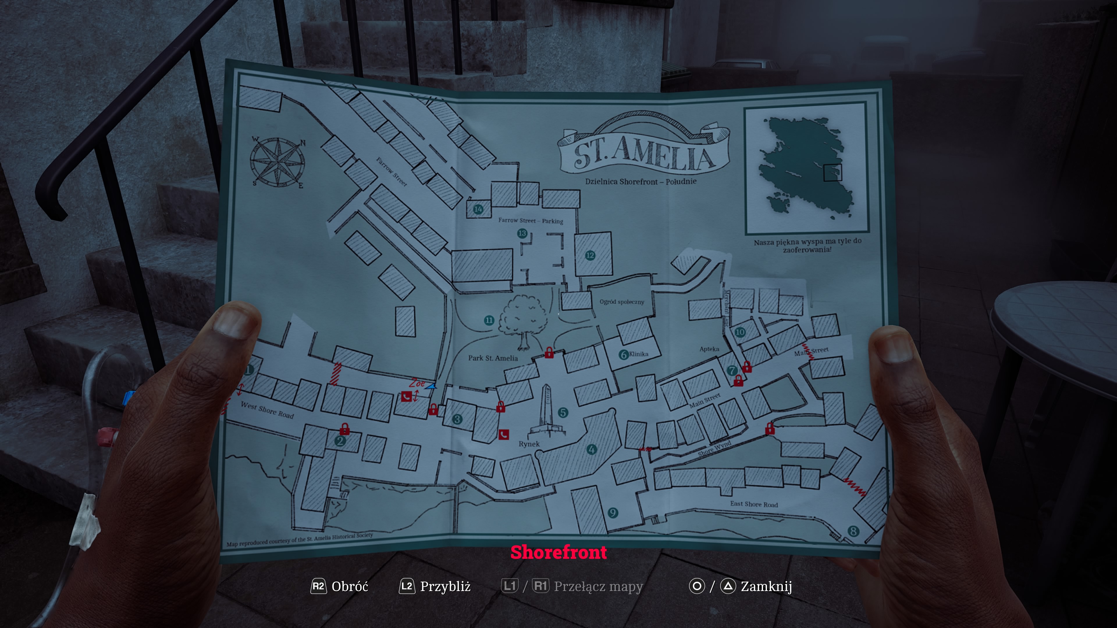 Silent Hill Townfall - Część 1 - Przybycie: Simon, St. Amelia, mapa, ośrodek, CRTV, sygnał, 2A, Zoe
