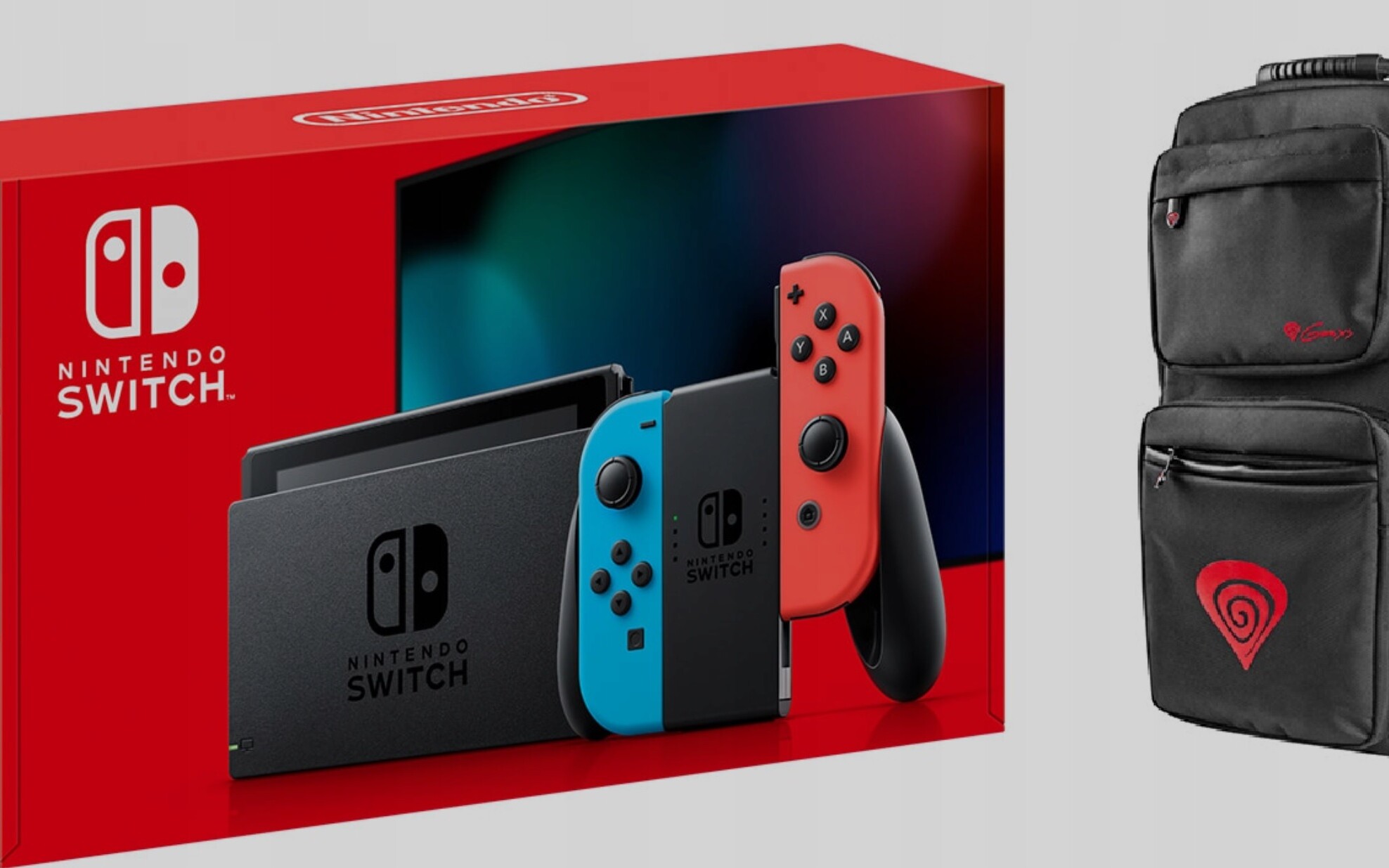 Nintendo Switch i plecak