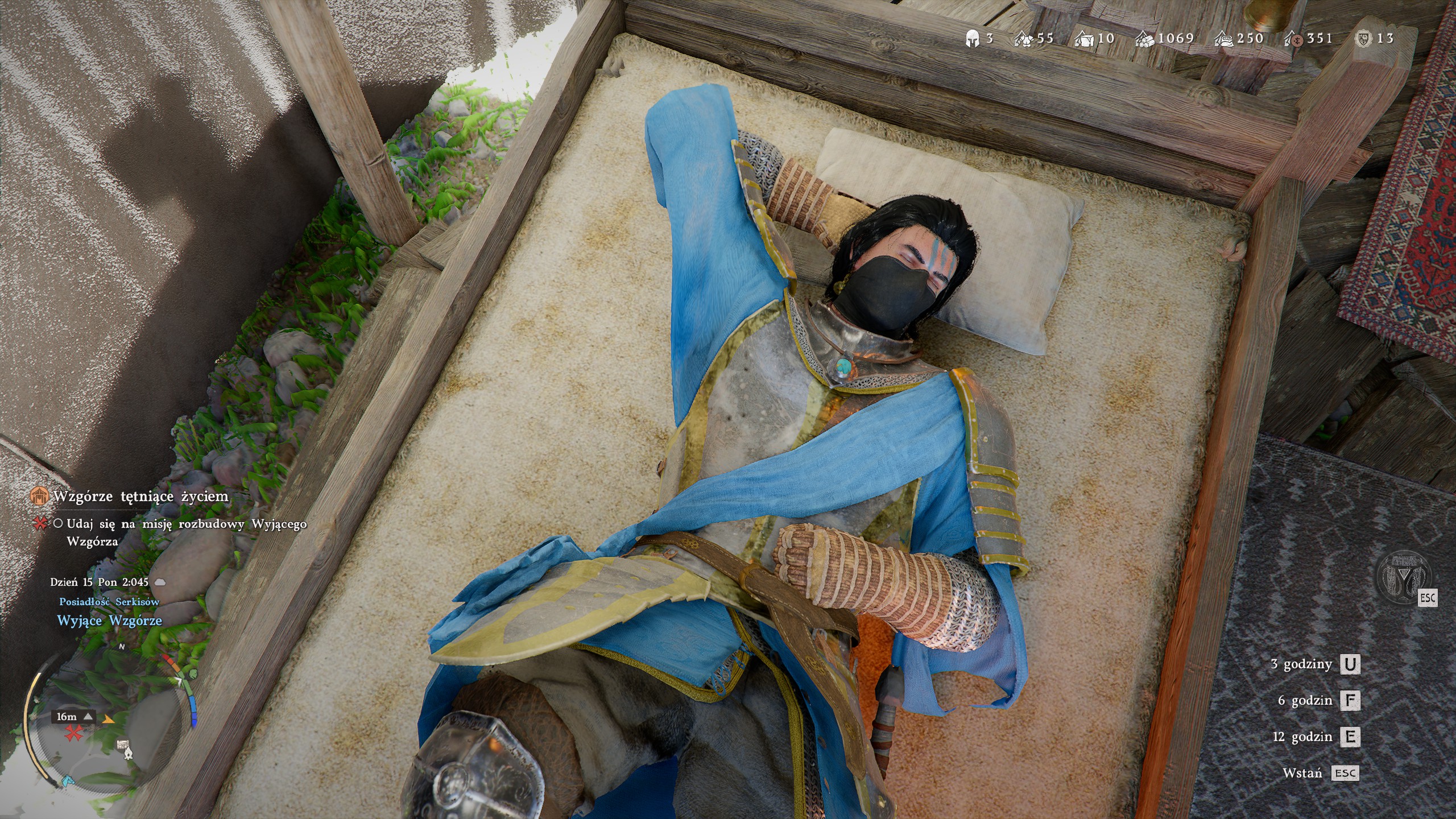 Crimson Desert - Przyśpieszenie czasu, noc i dzień, jak spać w łóżku?