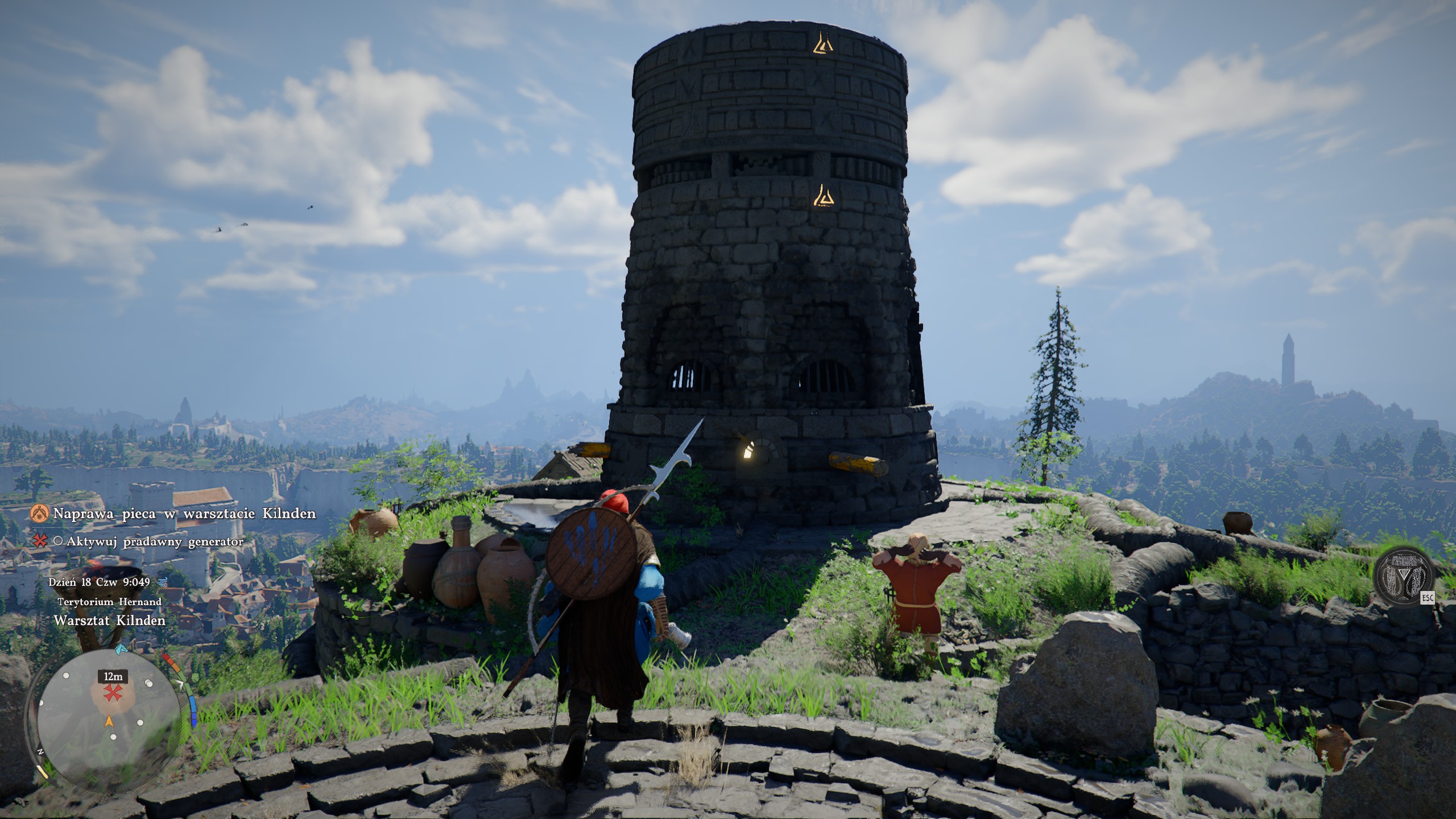 Crimson Desert - Warsztat Klinden: eksplozja, Grimnir, naprawa pieca, pradawny generator