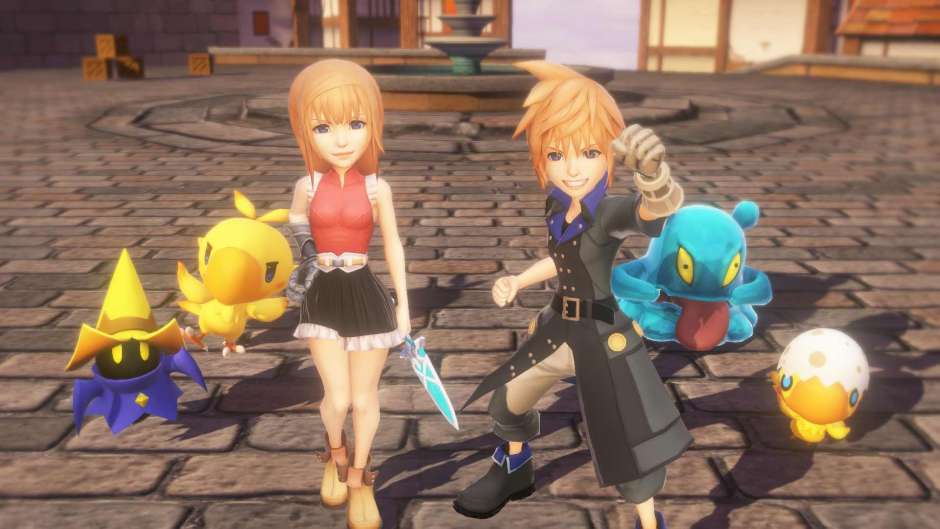 World of Final Fantasy z patchem 1.02 poprawiającym grafikę na PS4 Pro i Sorą z Kingdom Hearts