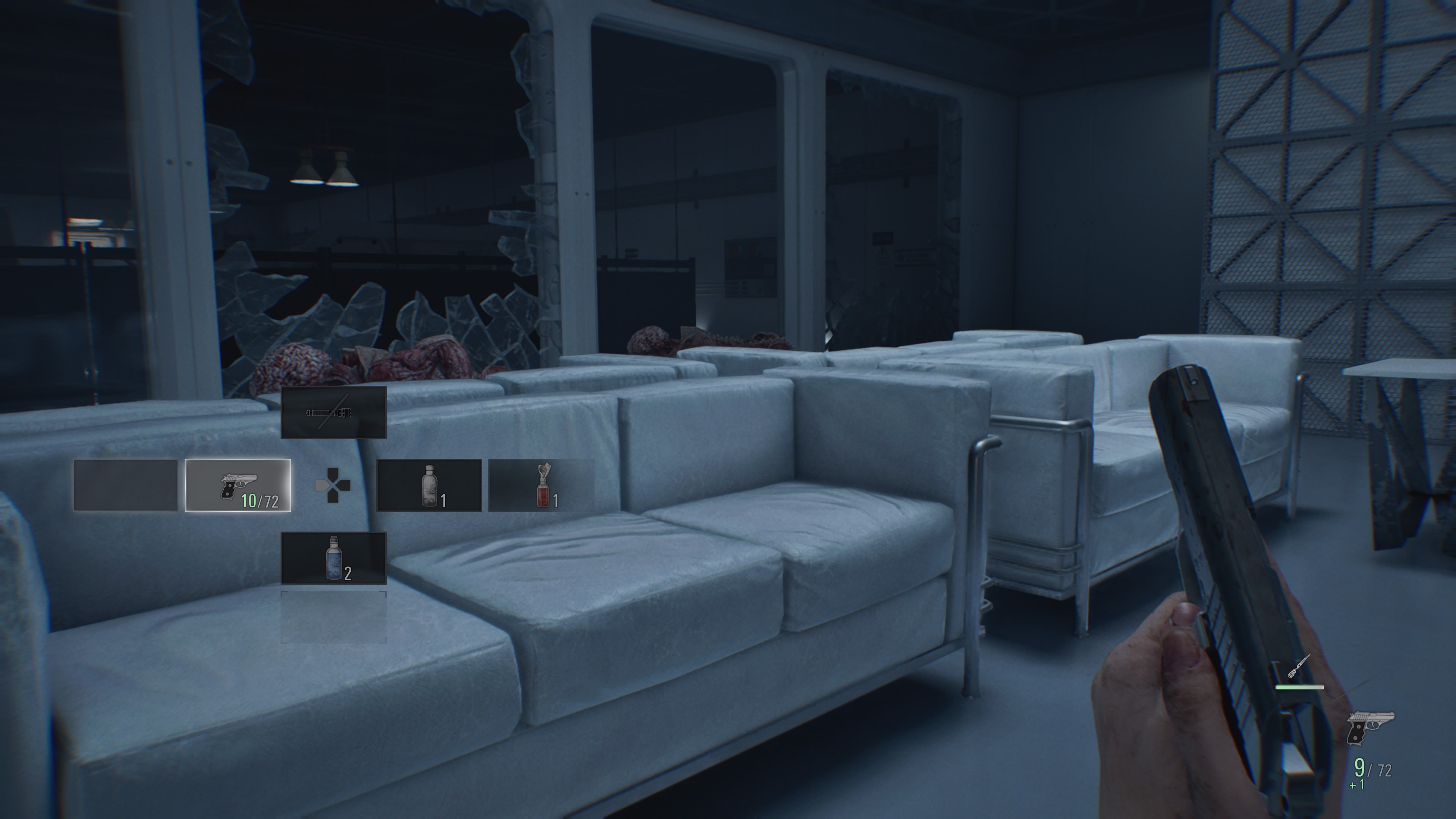 Resident Evil Requiem - Grace: dolne poziomy ARK, dźwig, Licker, Lizacz, karta magnetyczna, westybul, sfery