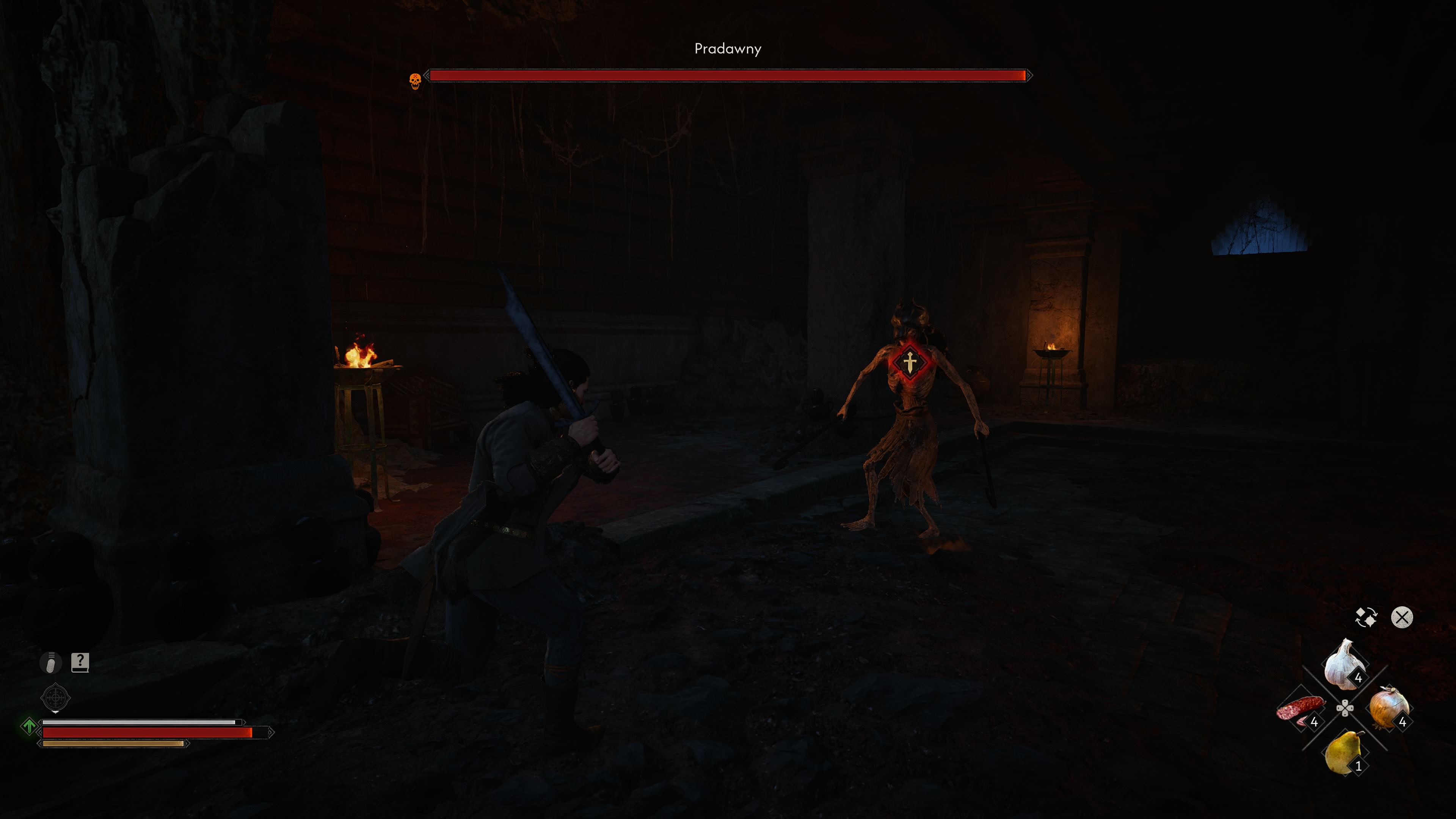 The Blood of Dawnwalker - W głębi: jaskinia, kto wpadł, Lazar, wyjście, antyczne historyczne miejsce, pradawny